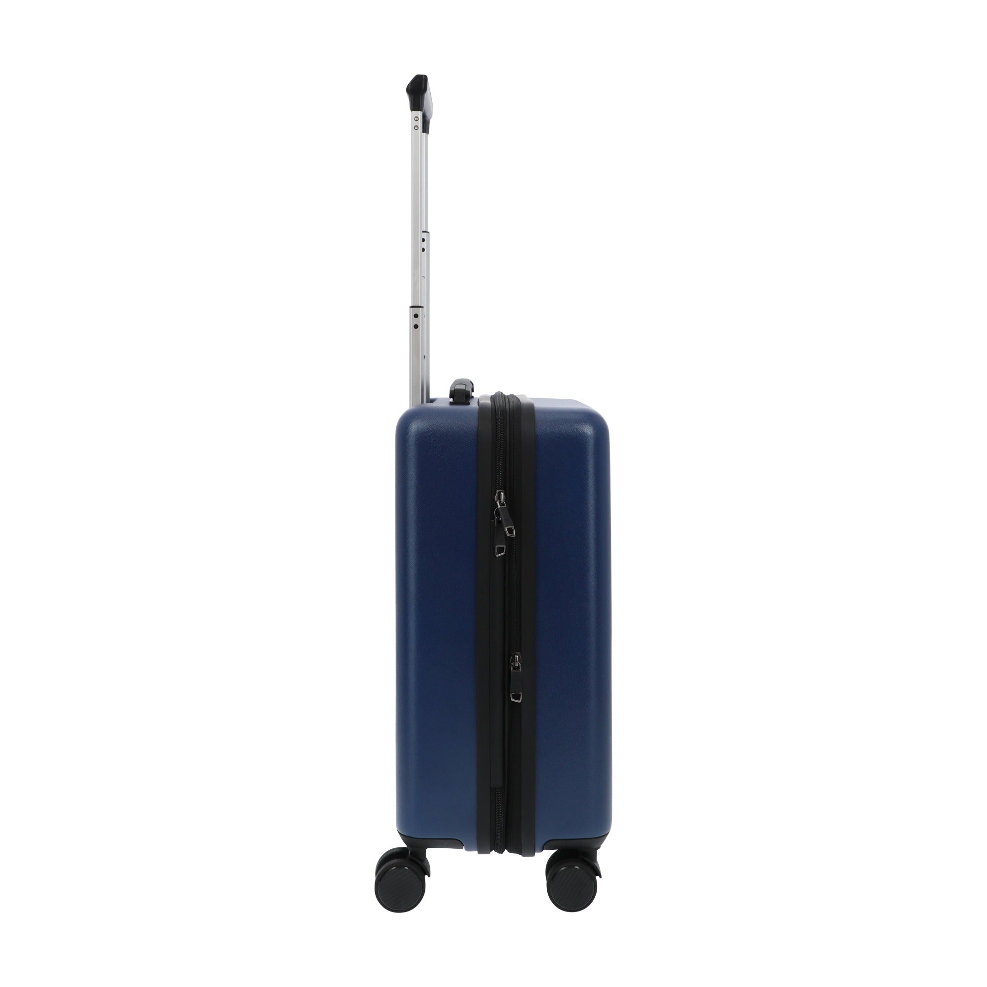 Navy blue 22.5" carry-on spinner suitcase luggage by Ful