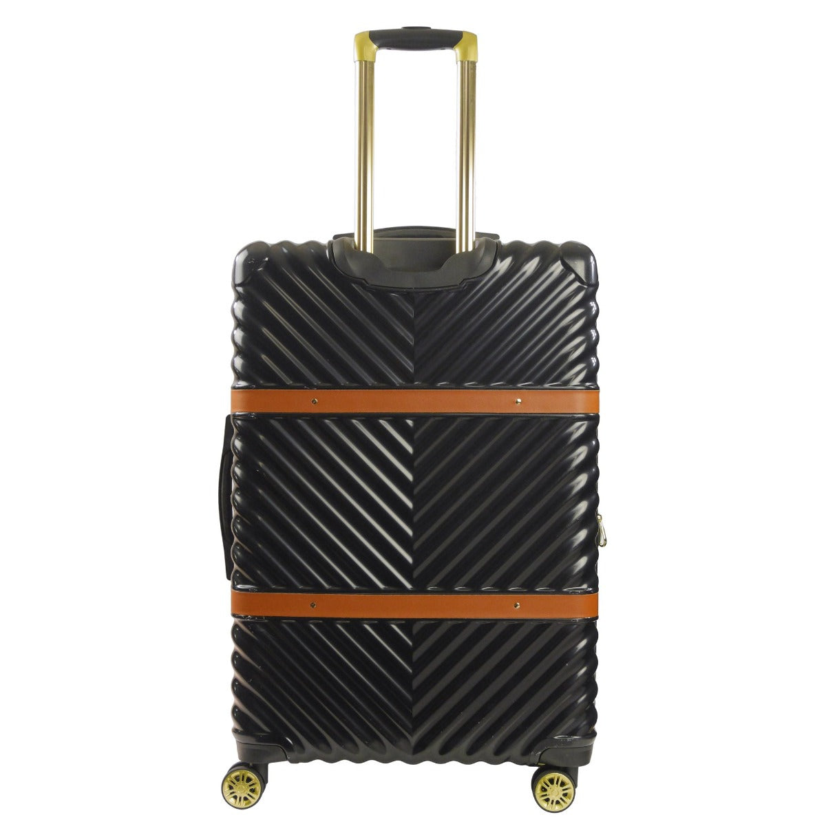 Christian Siriano New York Stella 29" black hardside spinner suitcase - best durable luggage for travelling