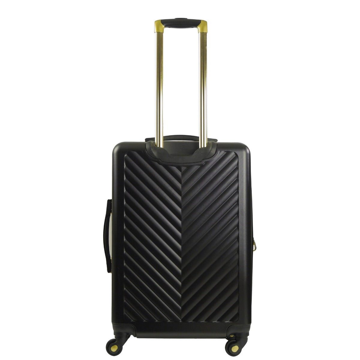 Christian Siriano Addie 25" hardside spinner luggage black - best checked suitcase for travelling
