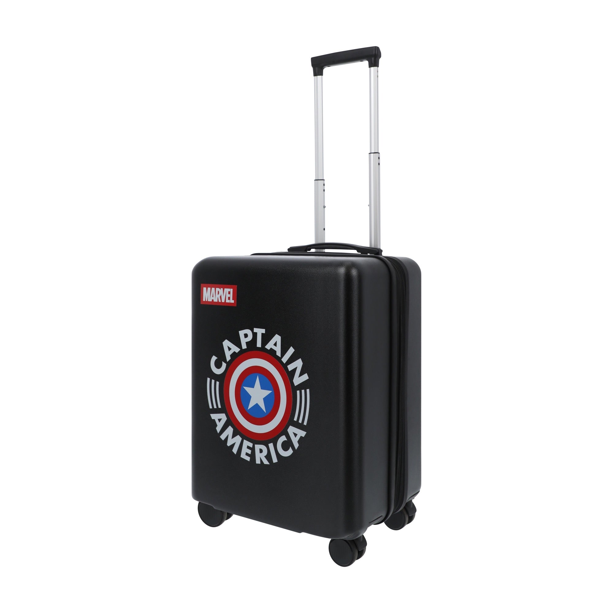 Black marvel captain america 22.5" carry-on spinner suitcase rolling luggage by Ful
