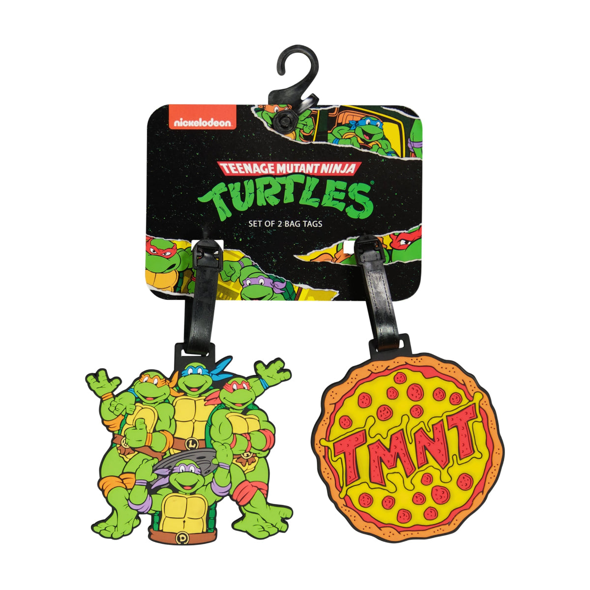 Teenage Mutant Ninja Turtles 2-Piece Black Luggage Tag Set