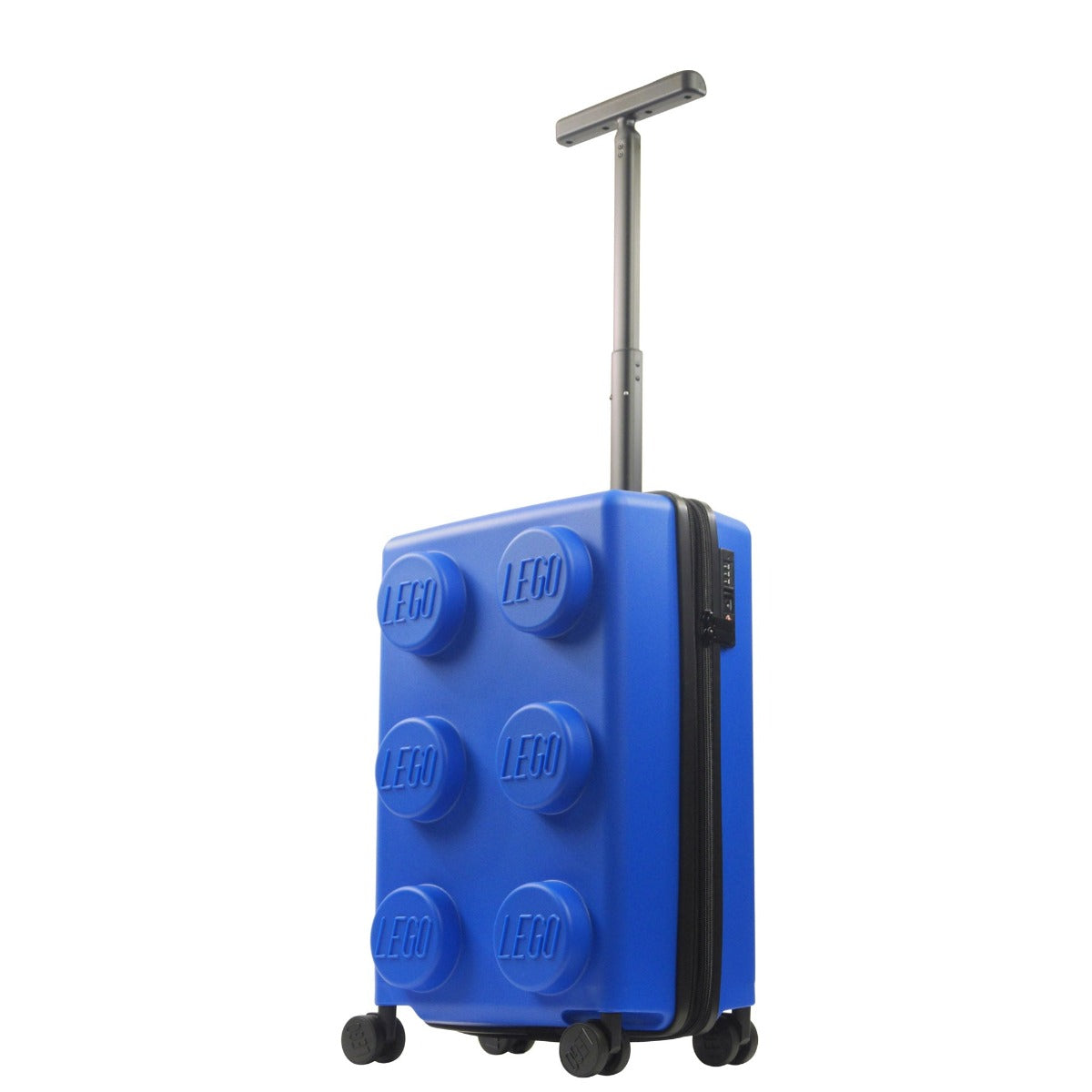 Blue Lego Signature Brick 2X3 Trolley 22" hardshell carry-on rolling luggage spinner suitcase