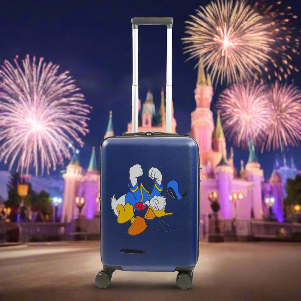 Disney Donald Duck 22.5" Navy Carry-On Rolling Luggage Spinner Suitcase by Ful