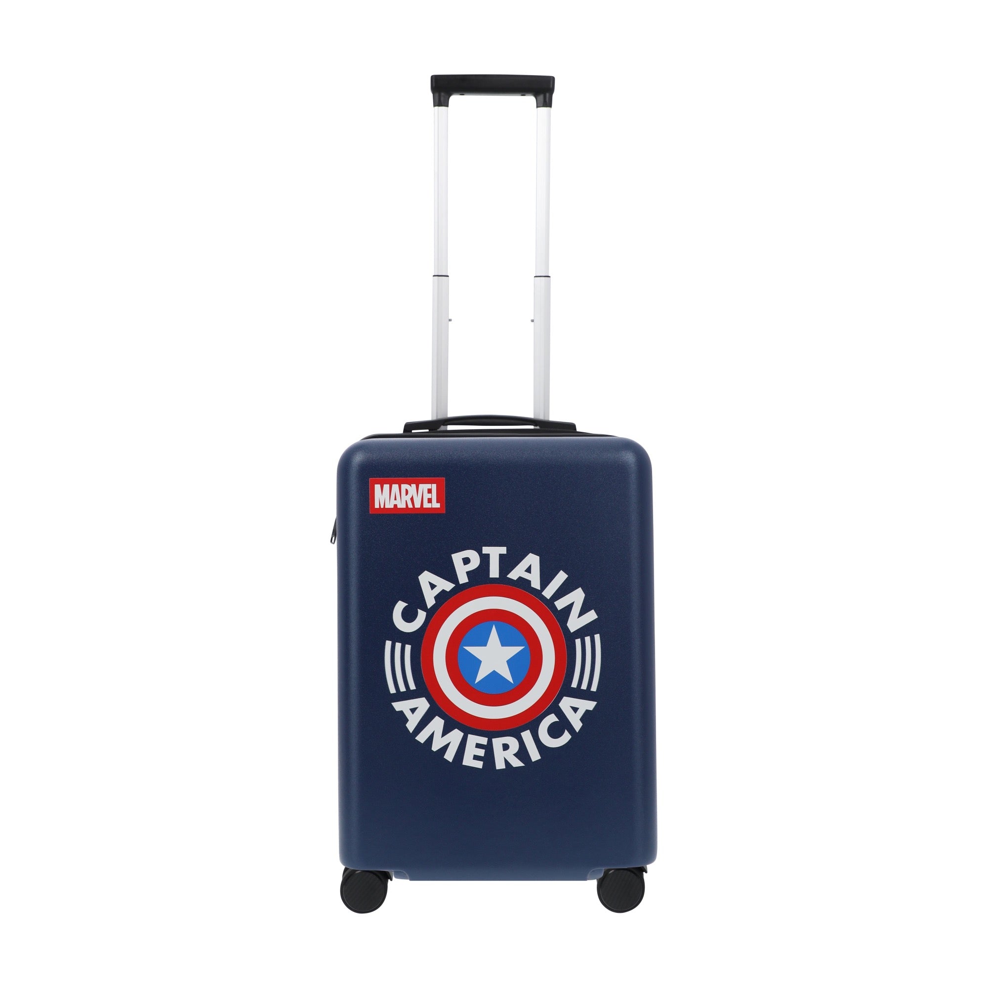 Navy blue marvel captain america 22.5" carry-on spinner suitcase rolling luggage by Ful
