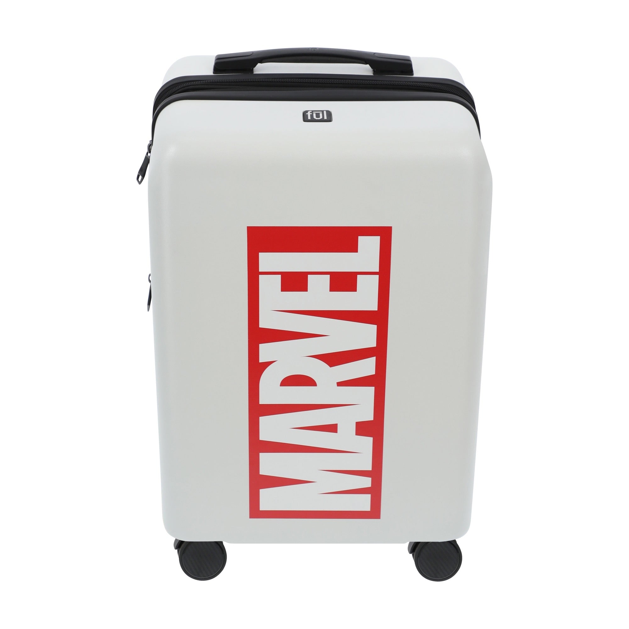 White marvel brick 22.5" carry-on spinner suitcase luggage by Ful
