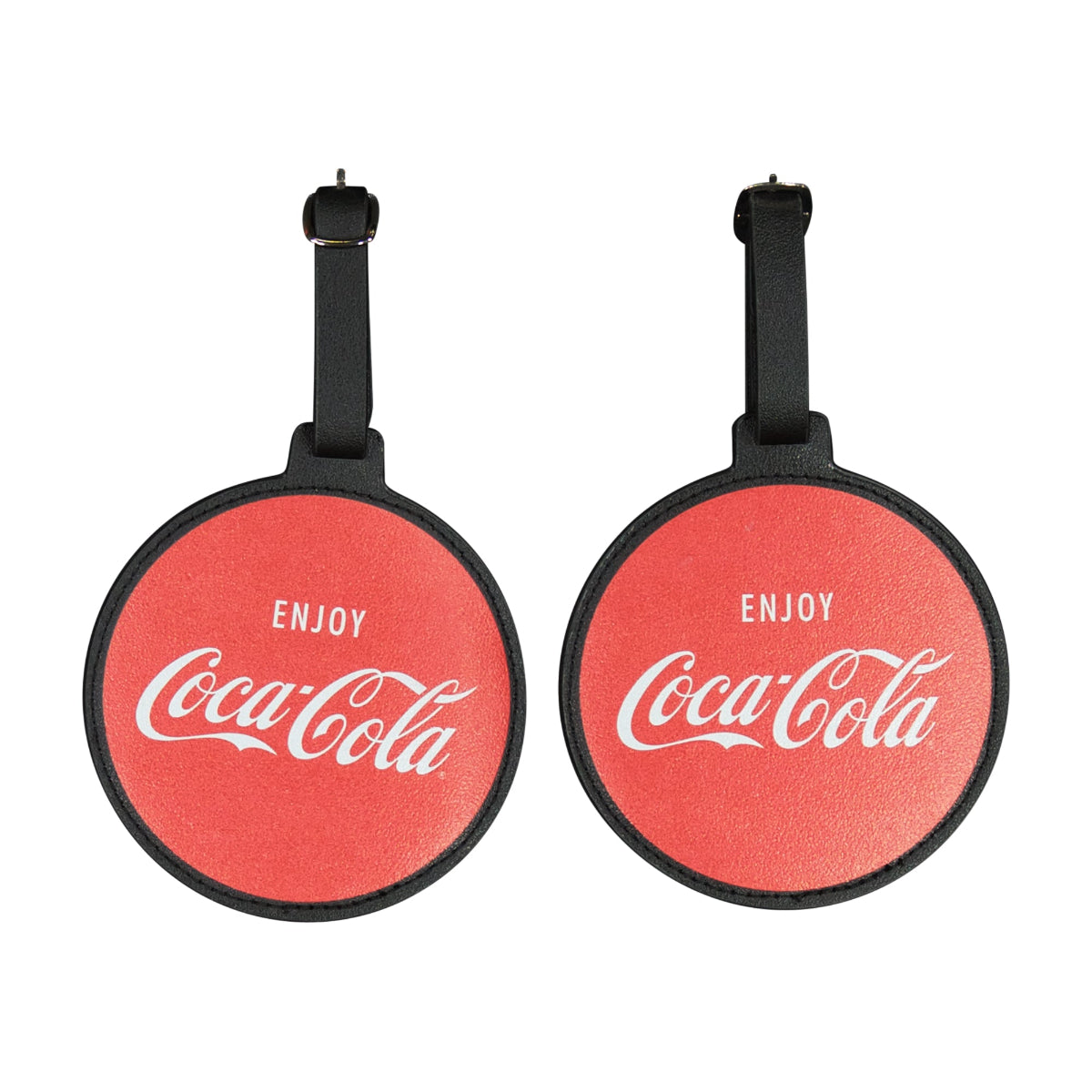 Coca-Cola Circle 2-Piece Red Luggage Tag Set