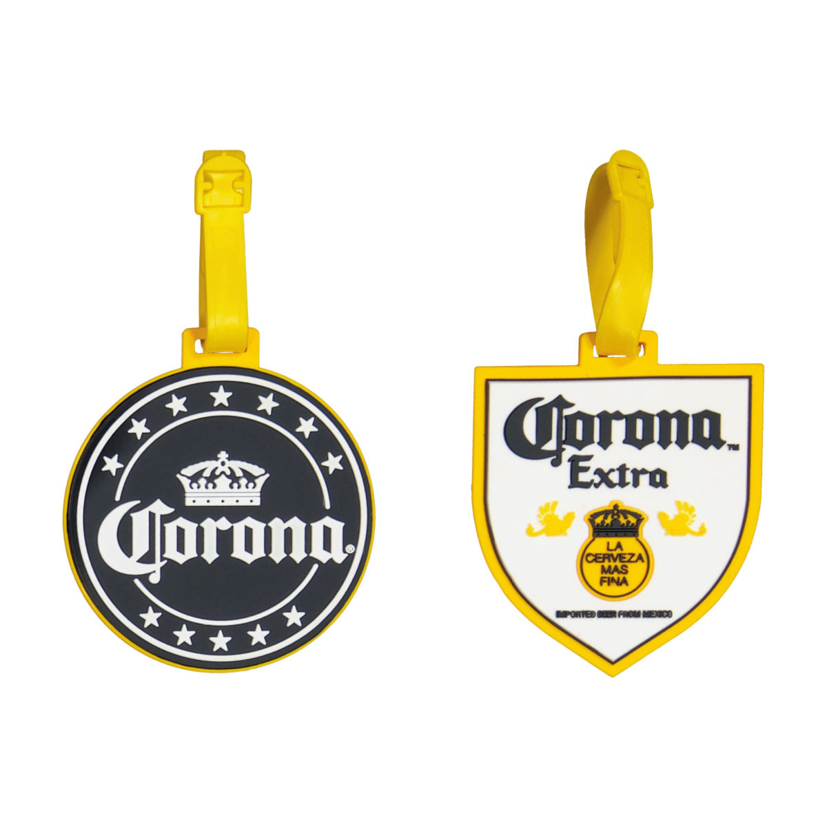 Corona Logo Badge 2-Piece Luggage Tag Set