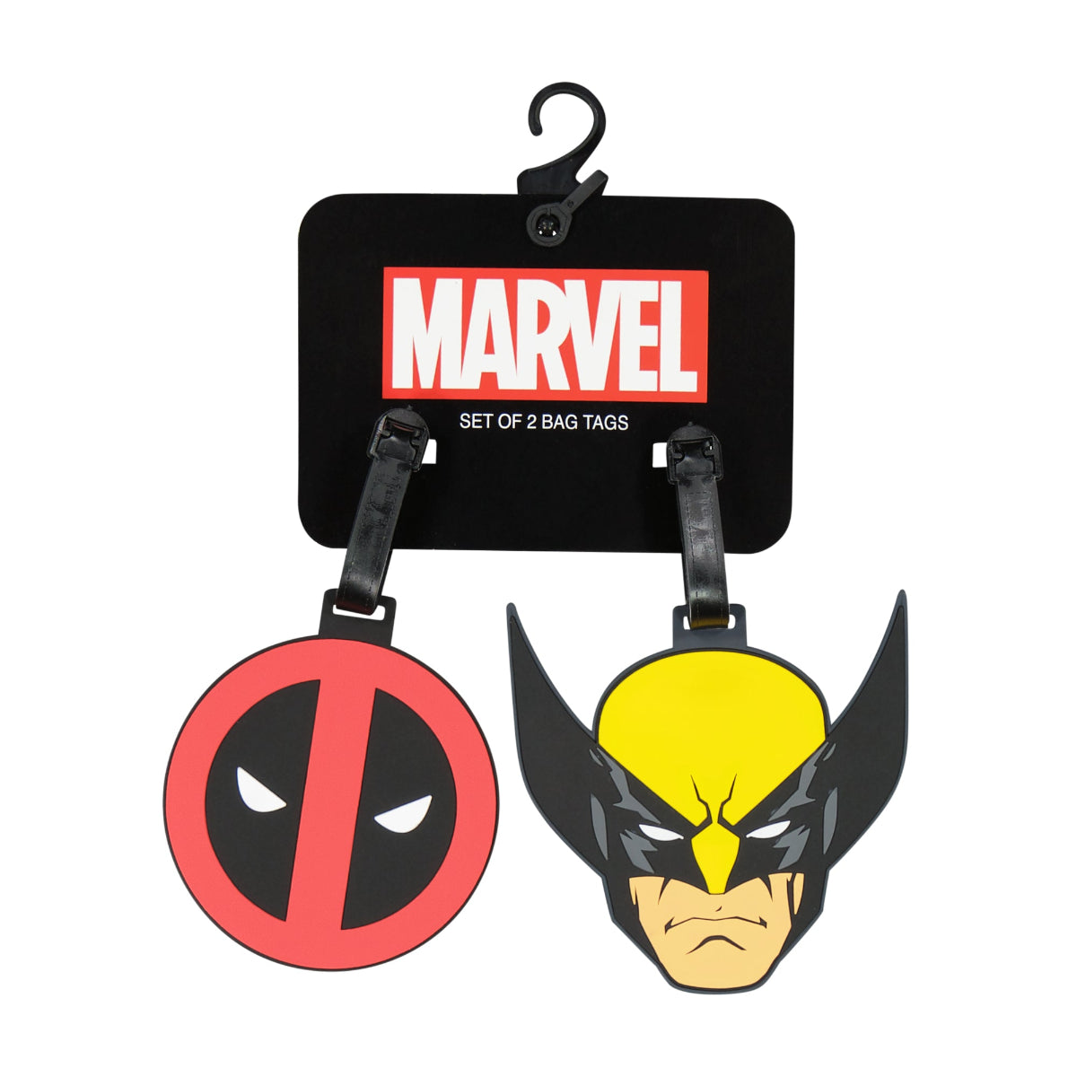 Deadpool & Wolverine 2-Piece Red & Yellow Luggage Tag Set