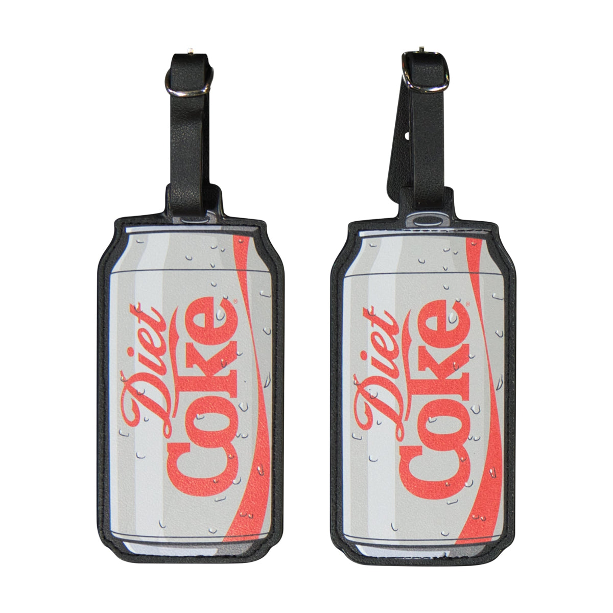 Diet Coke Bottle Can 2-Piece Silver Luggage Set