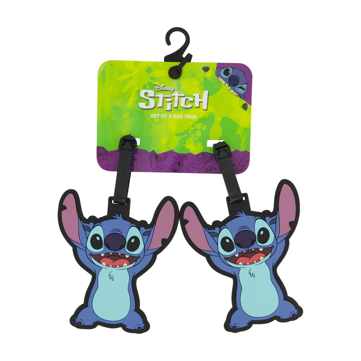 Disney Happy Stitch Luggage Tags Set