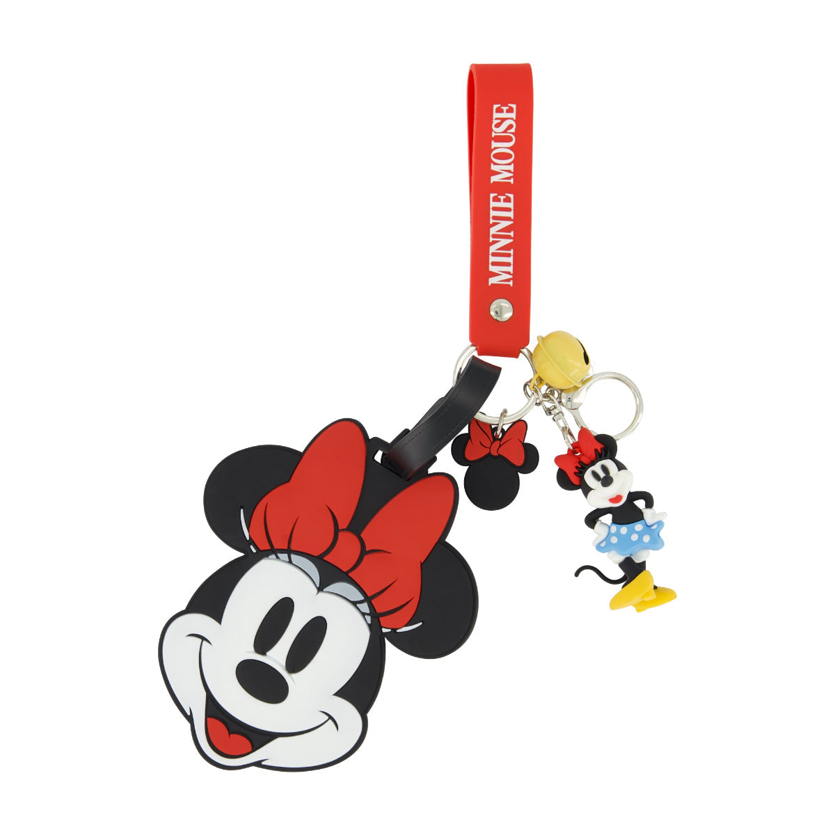 Disney Minnie Mouse Red Luggage Tag & Lanyard Set