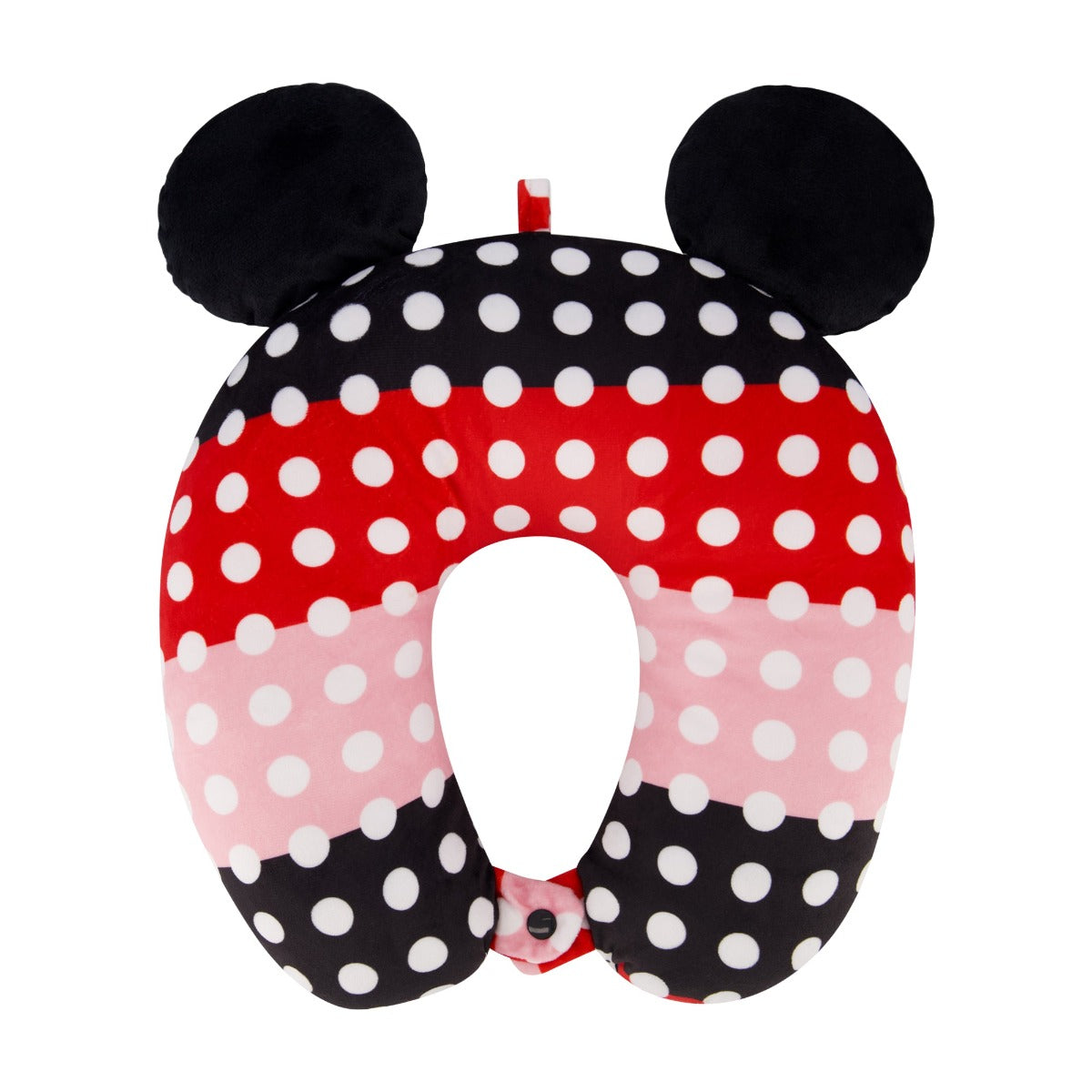 Ful disney minnie mouse three color polka dot ears neck pillow red black pink - best travel pillows for support