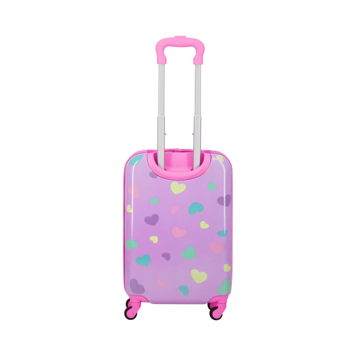 Pink Disney Ful Minnie Mouse hearts all over print 21" carry-on luggage for kids