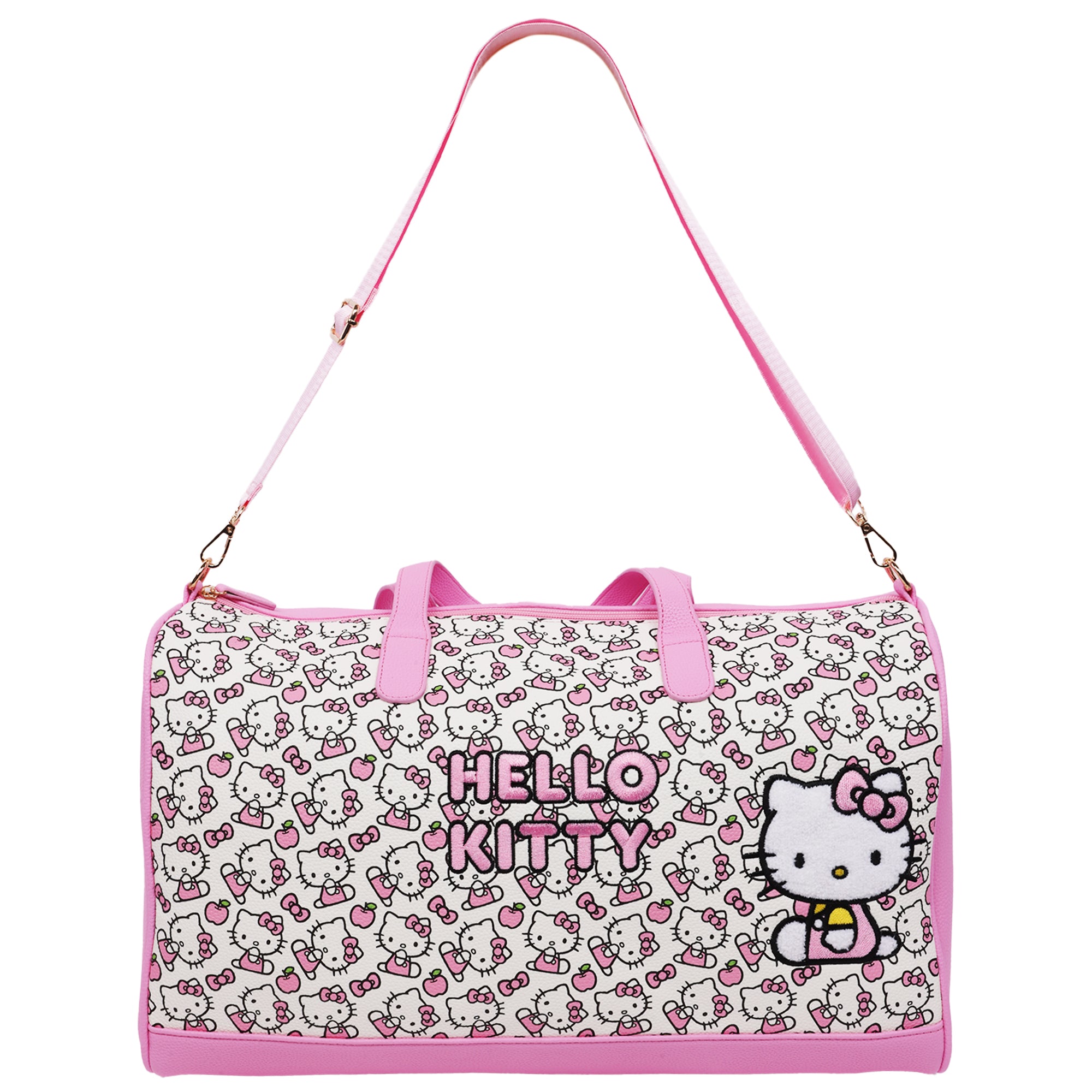 Ful Sanrio Hello Kitty Pink & White Weekender Duffel Bag