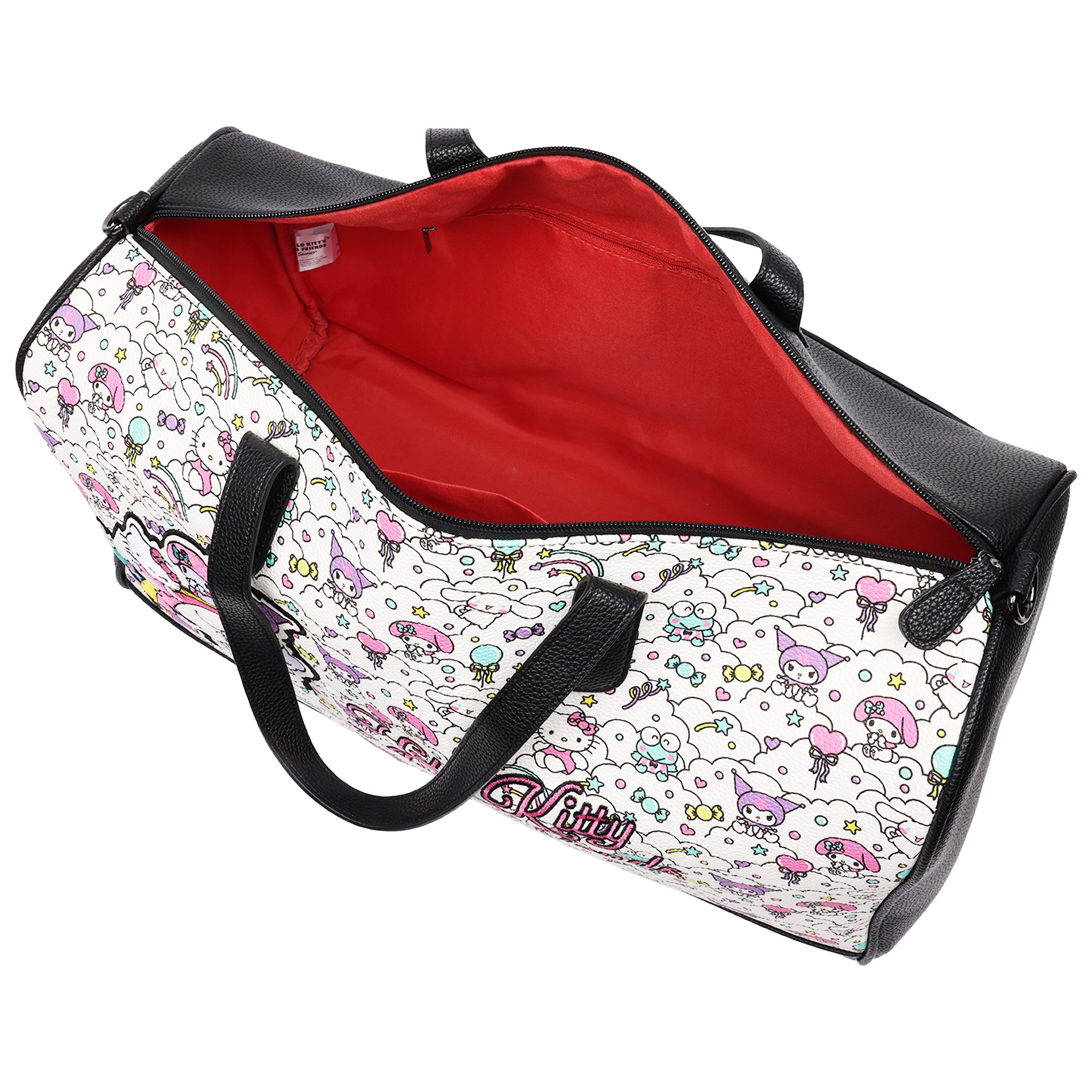 Ful Sanrio Hello Kitty and Friends “Sugar Rush” Black & White Weekender Duffel