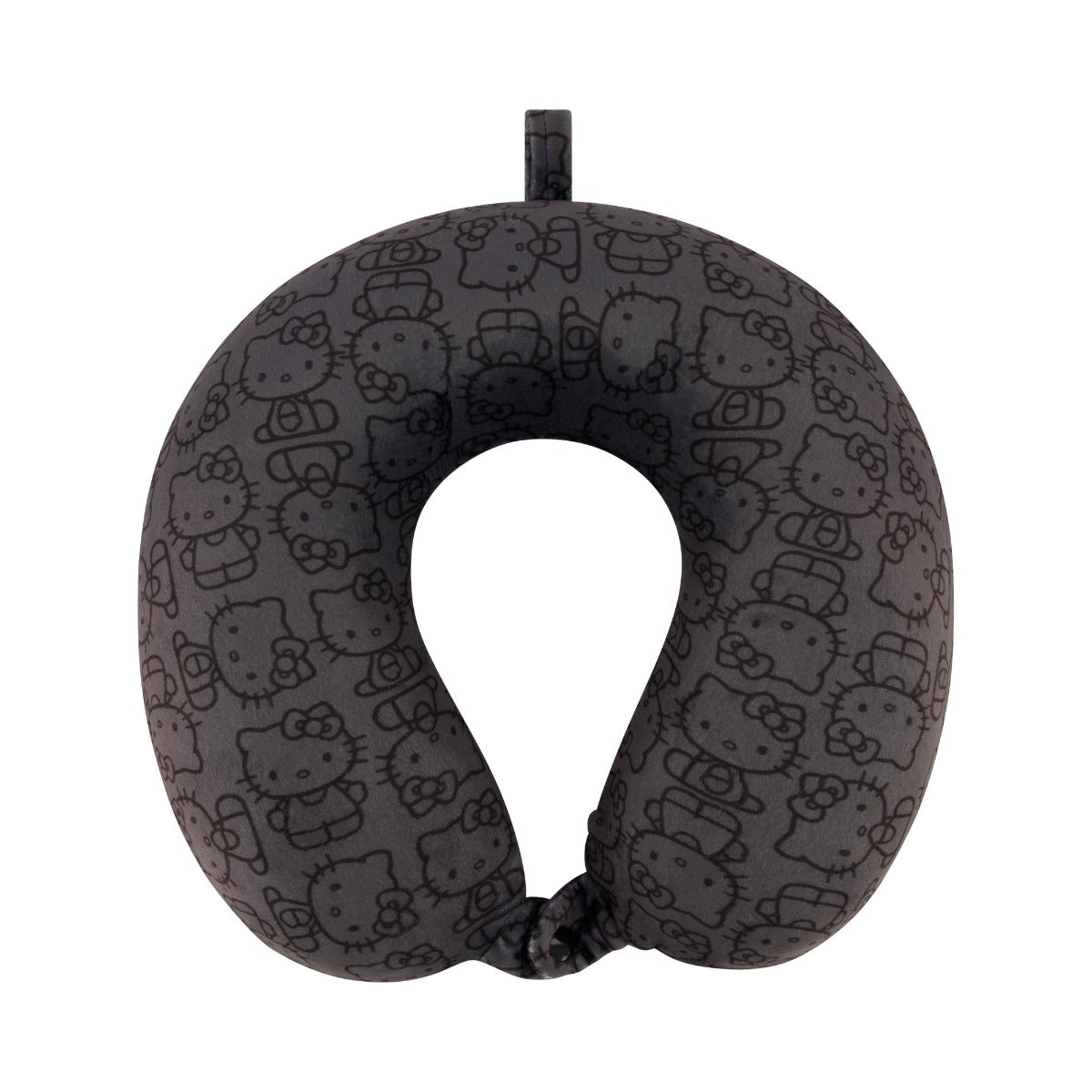 Black Ful Hello Kitty all over icon memory foam travel neck pillow
