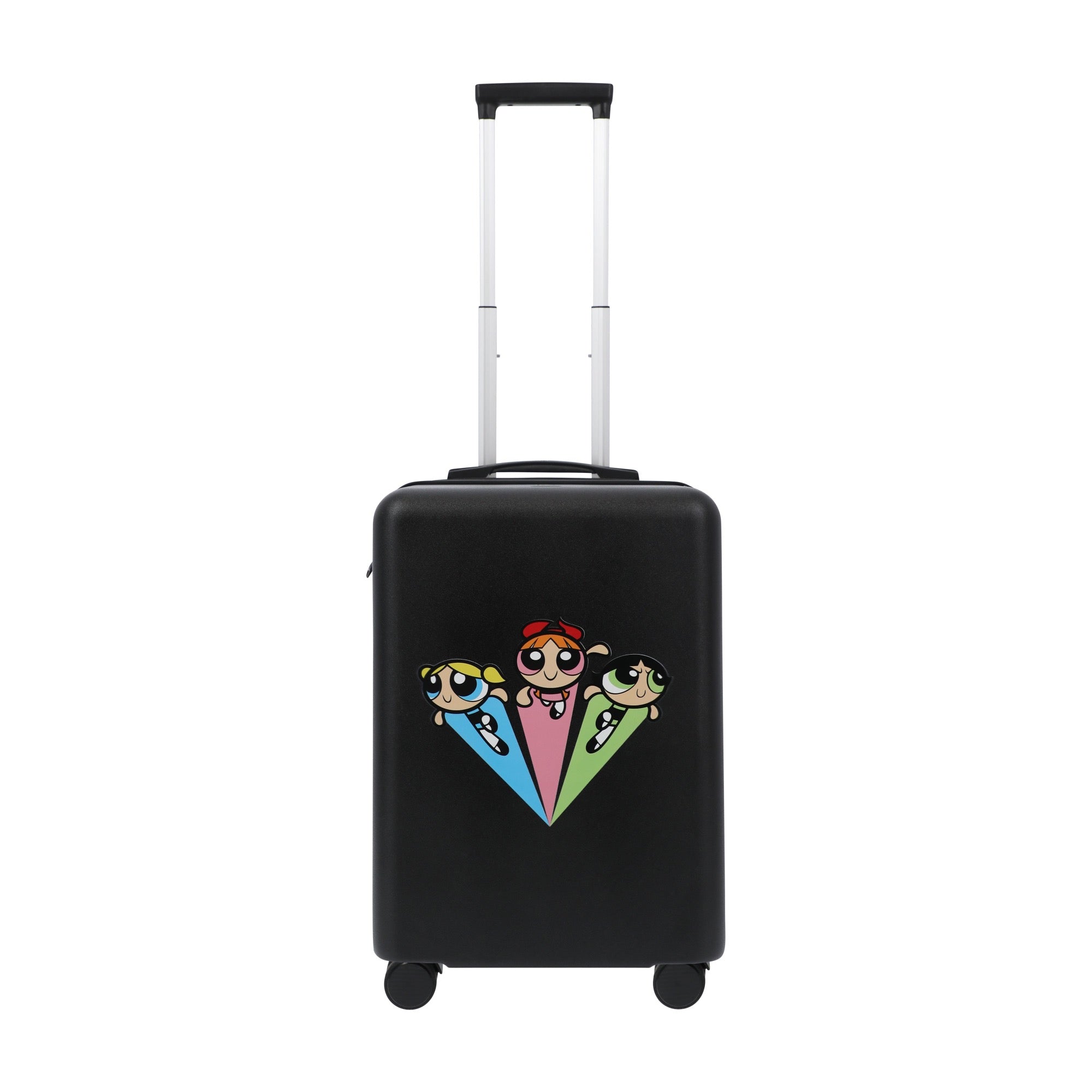 Black WB powerpuff girls 22.5" carry-on spinner suitcase rolling luggage by Ful