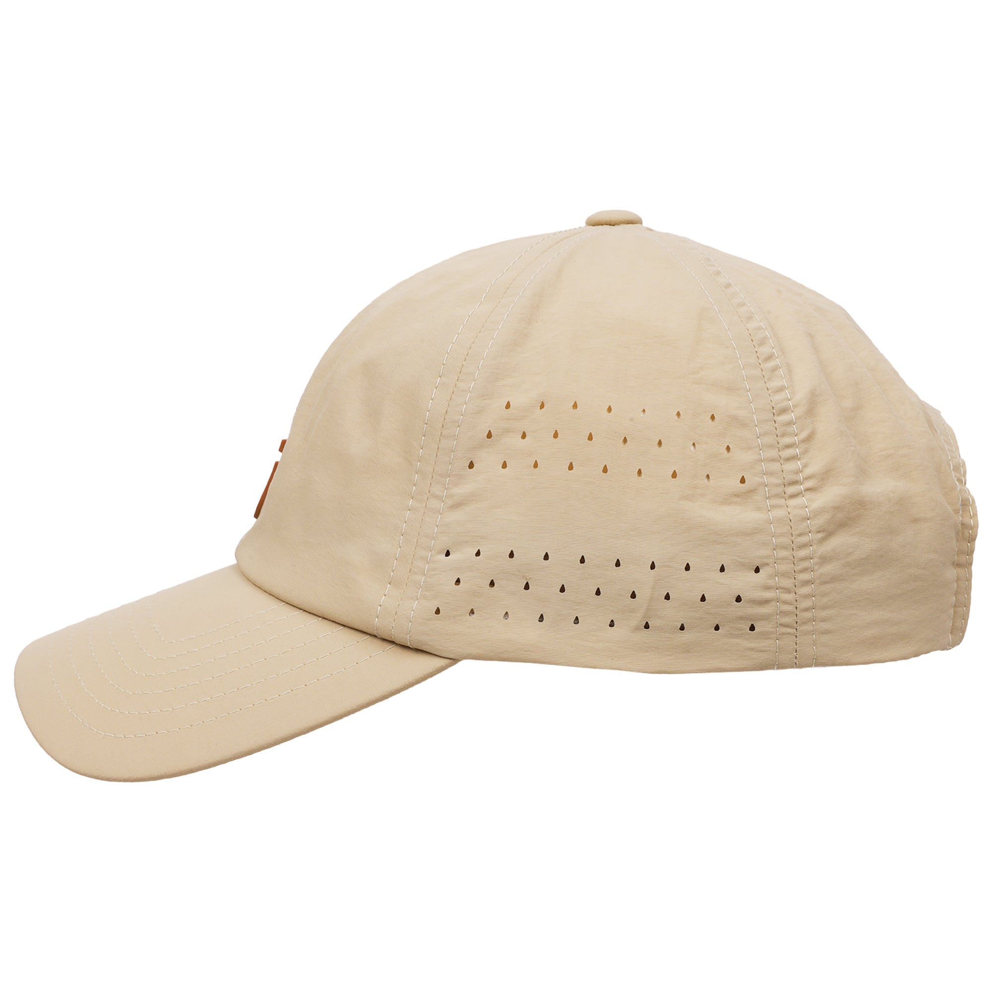 FŪL Perforated Stripe Nylon Cap with 3D Rubber Logo and Elastic Logo Backstrap