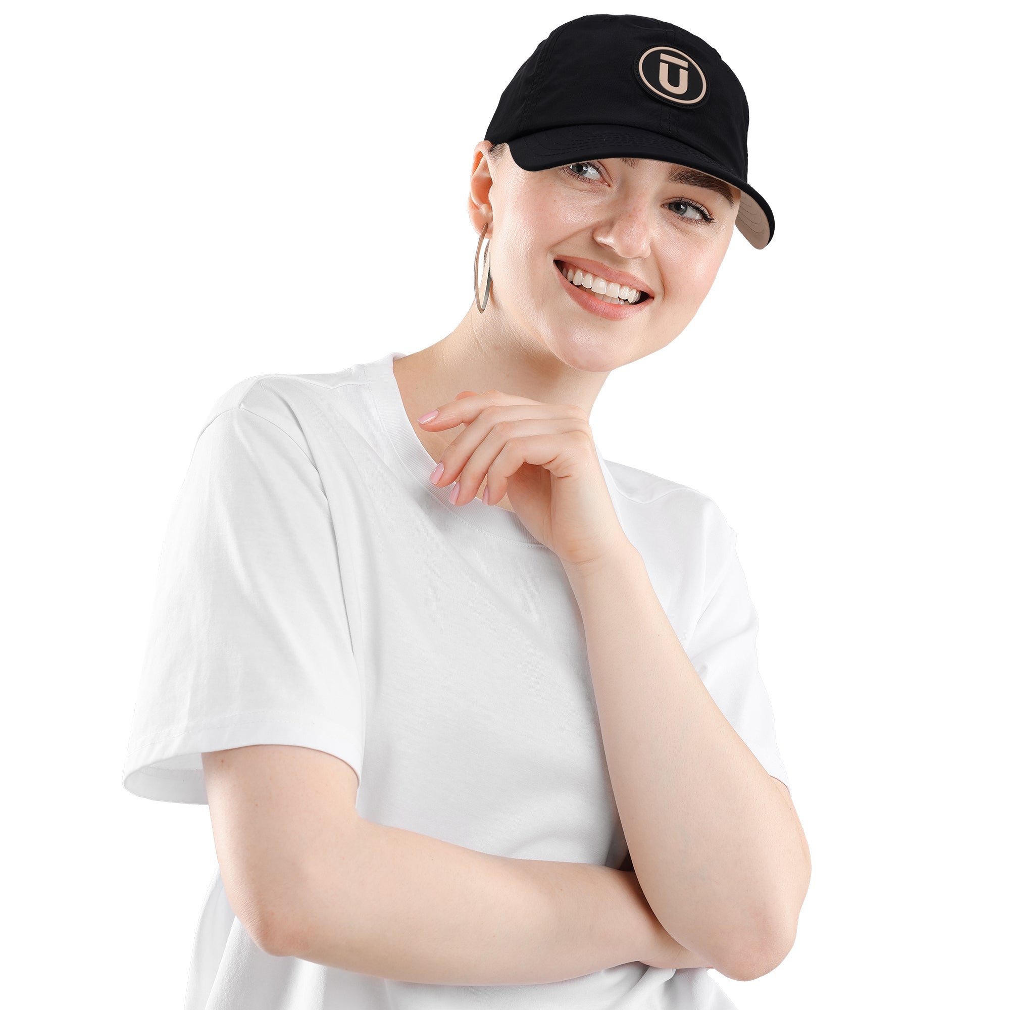 FŪL Rubber Patch Nylon Cap with Rubber Tab hook and loop Backstrap