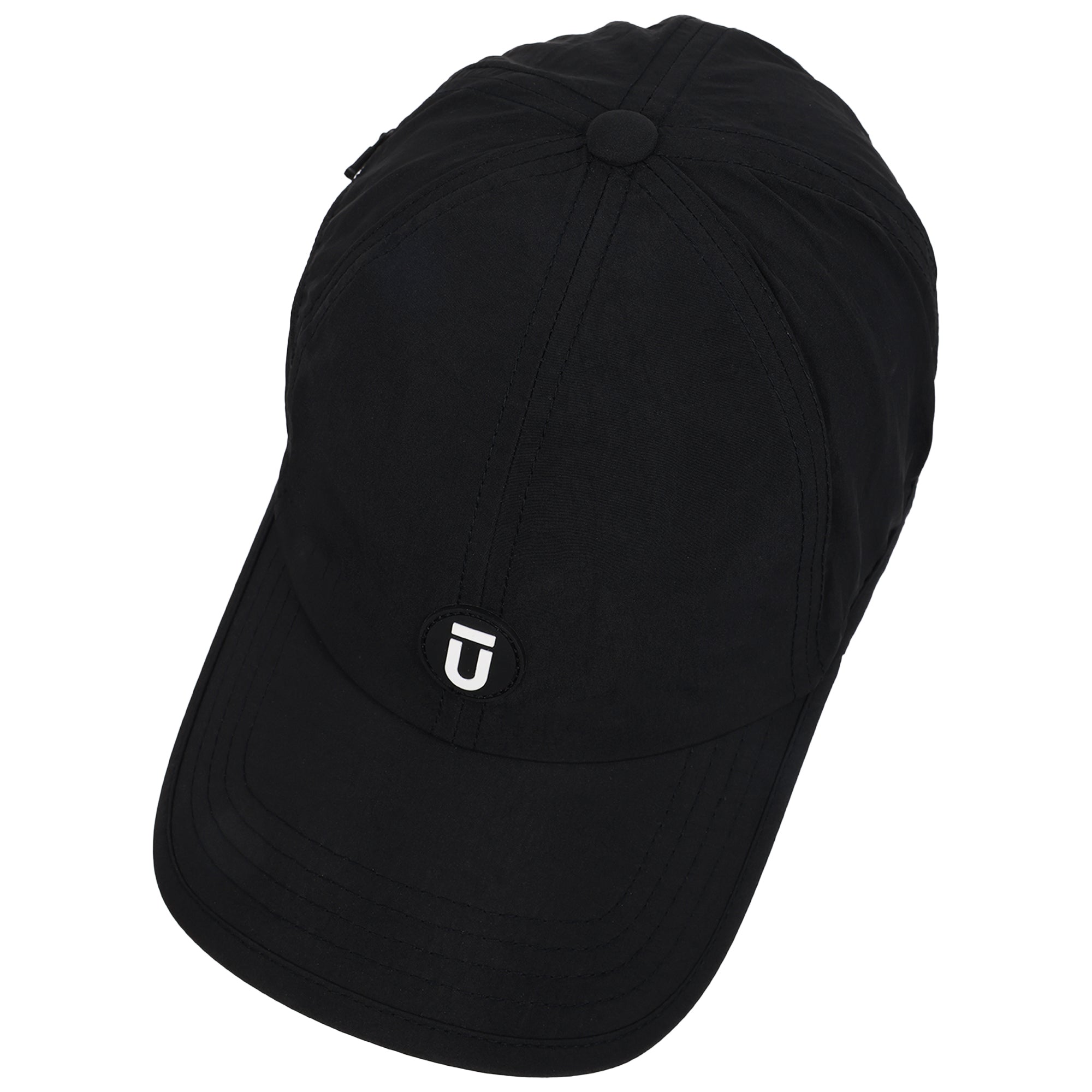 FŪL Contrast Binding Nylon Cap with Rubber Patch and Elastic Bungee