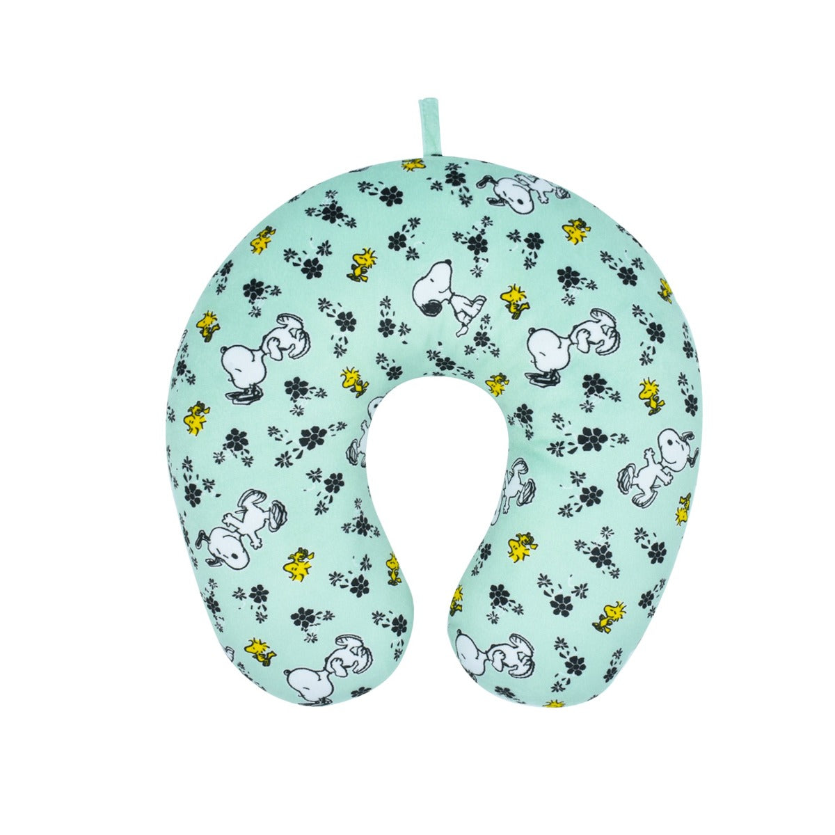 Ful peanuts snoopy woodstock flowers travel neck pillow mint green - best neckpillows for travel