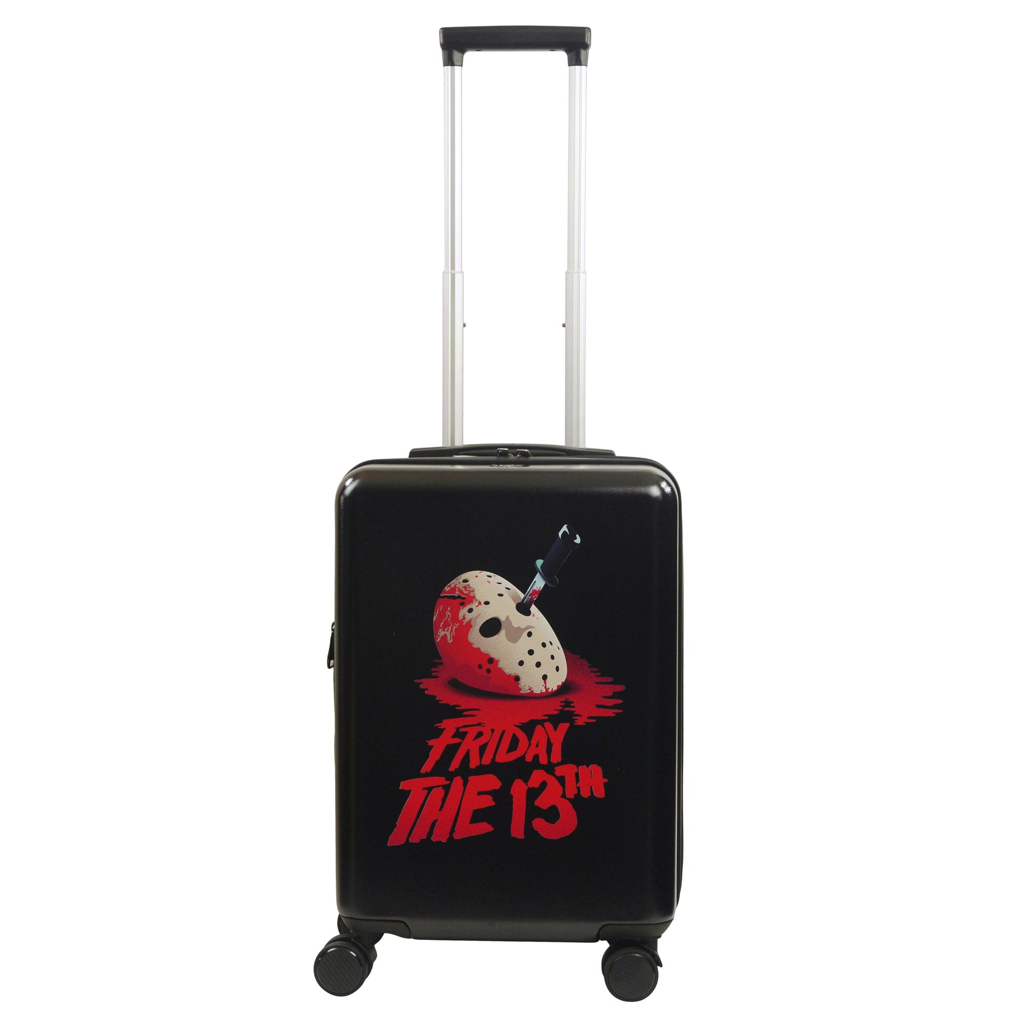 Friday The 13th Jason's Mask logo Ful 22.5" Black Carry-On Hard Side Spinner suitcases Luggage
