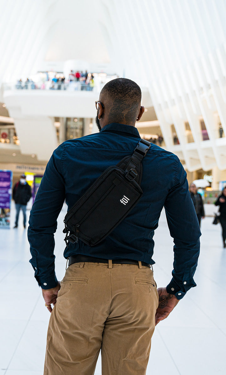Tactics Collection Scout black fanny pack waist belt bag