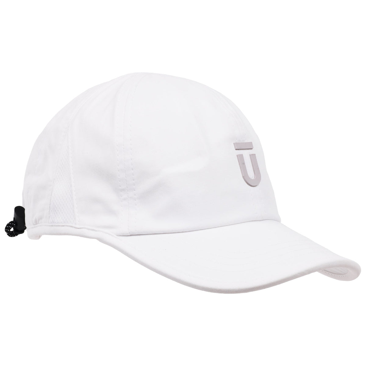 Ful All White Performance Cap with Ful logo, adjustable bungee strap and breathable mesh panels
