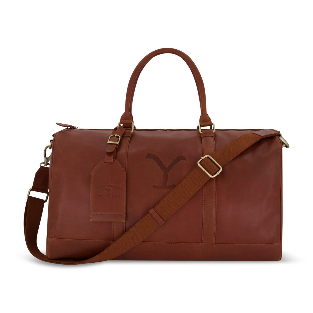 Yellowstone real leather 21" duffel bag - best traveling duffles