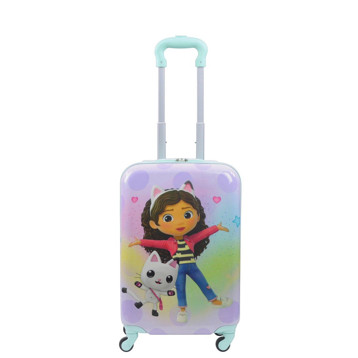Gabby's Dollhouse 21 inch hardside spinner suitcase - best kids carry on luggage for traveling