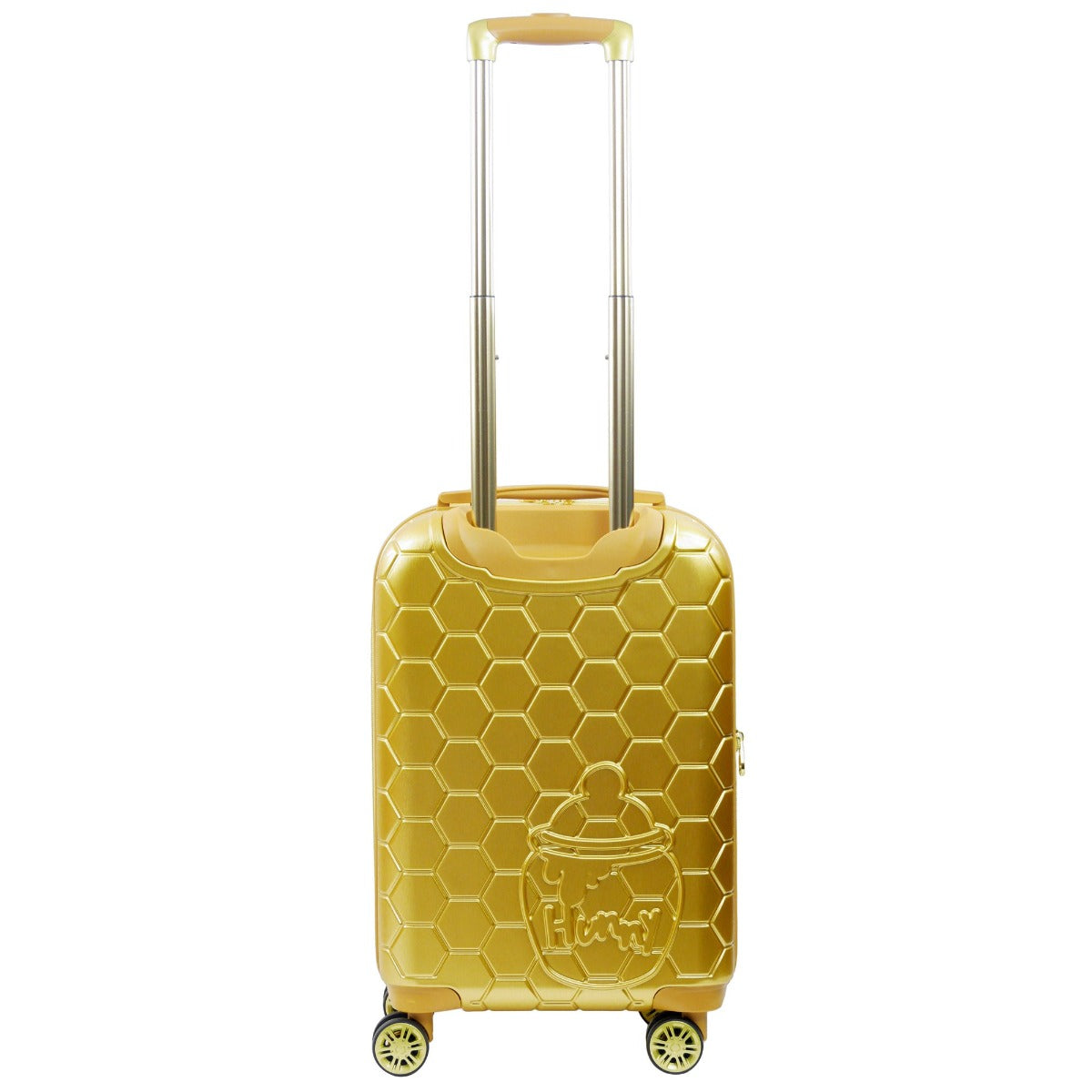Gold Disney Winnie the Pooh 22.5" hardside spinner carry on luggage - best hard shell suitcase for traveling