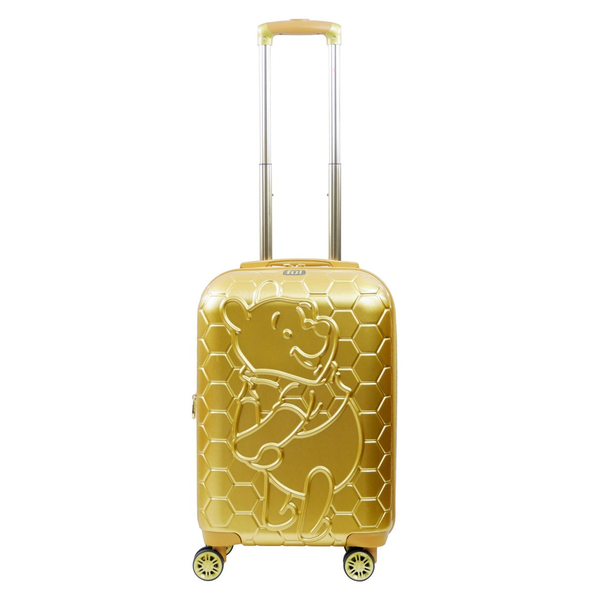 Gold Disney Winnie the Pooh 22.5" hardside spinner suitcase - best hard side kids luggage for travel