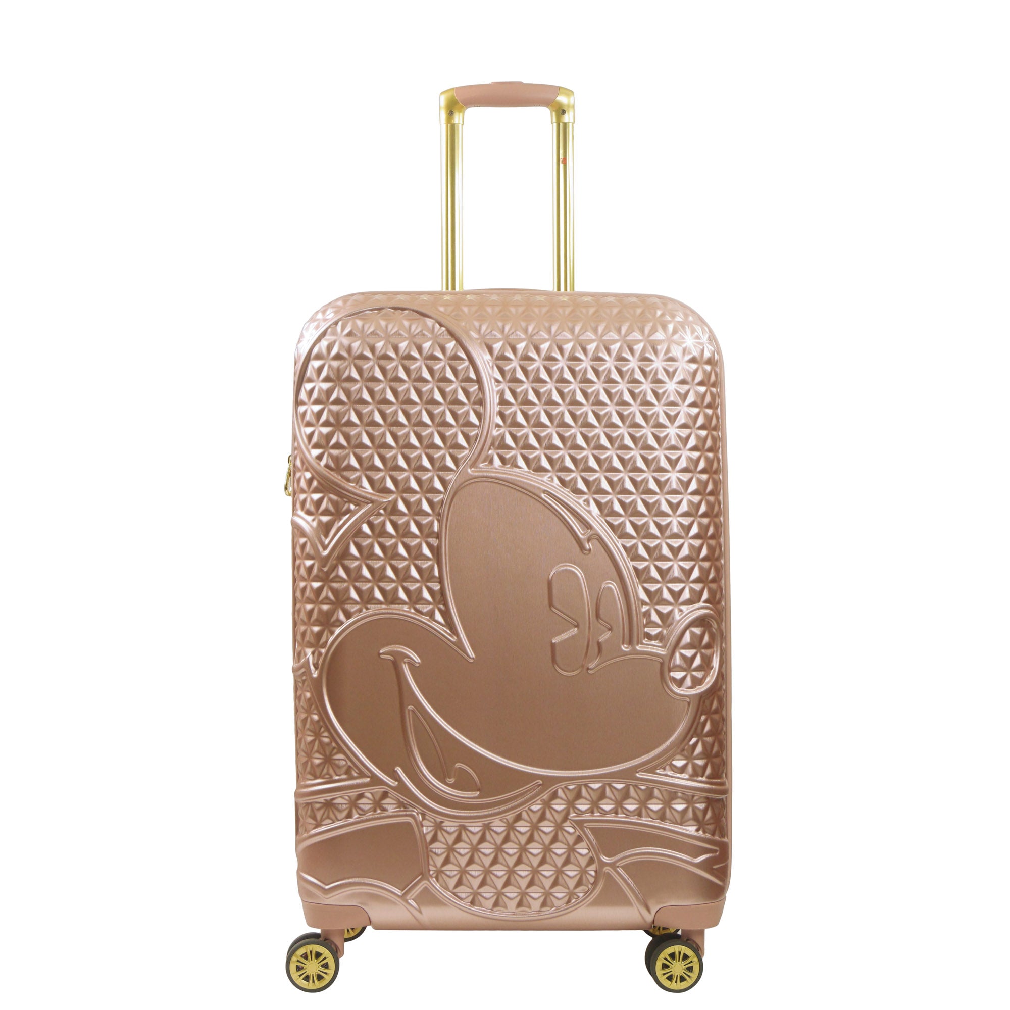 Mickey Mouse Rolling Luggage FŪL Disney Suitcase 30" Rose Gold