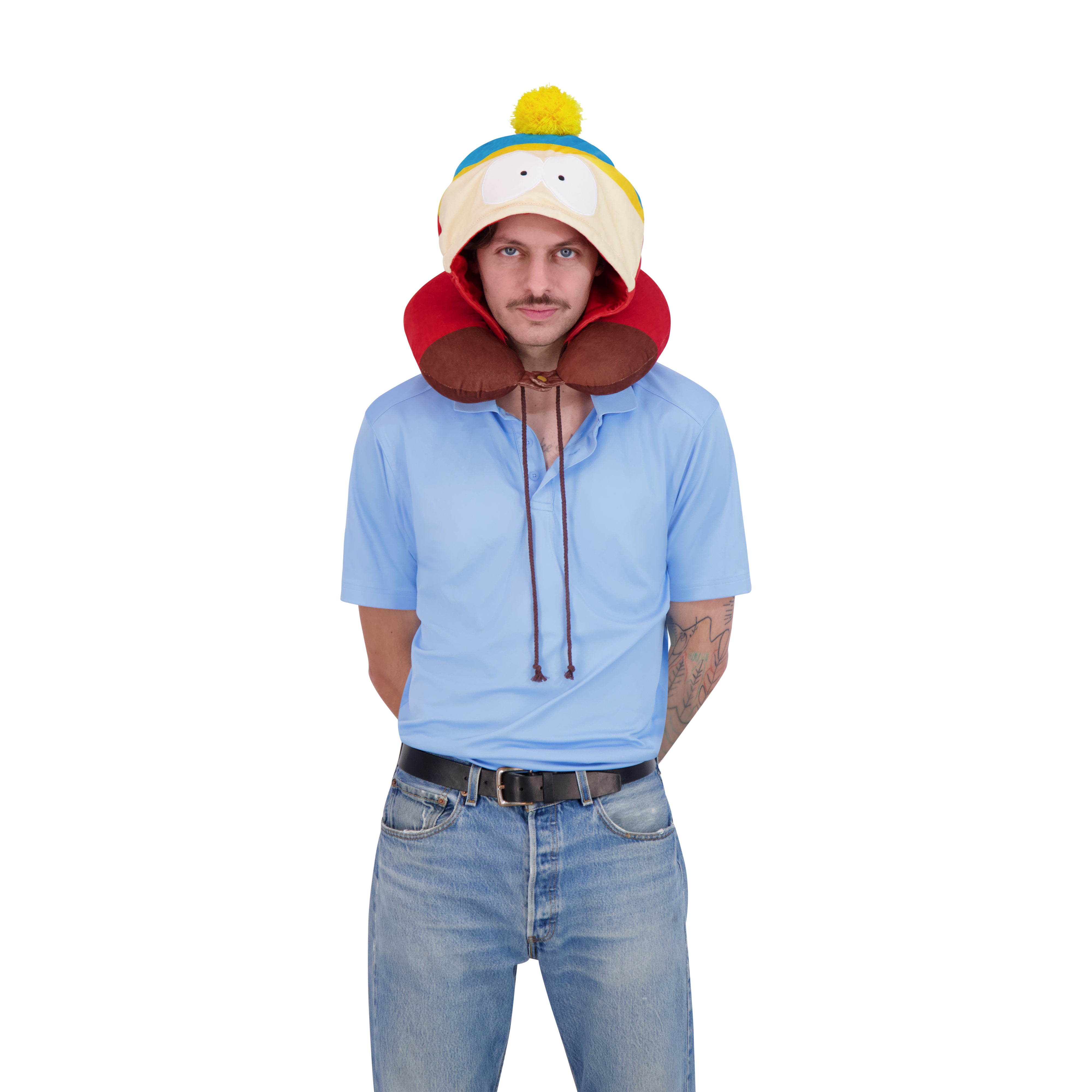 South Park Eric Cartman Hooded Travel Neck Pillow