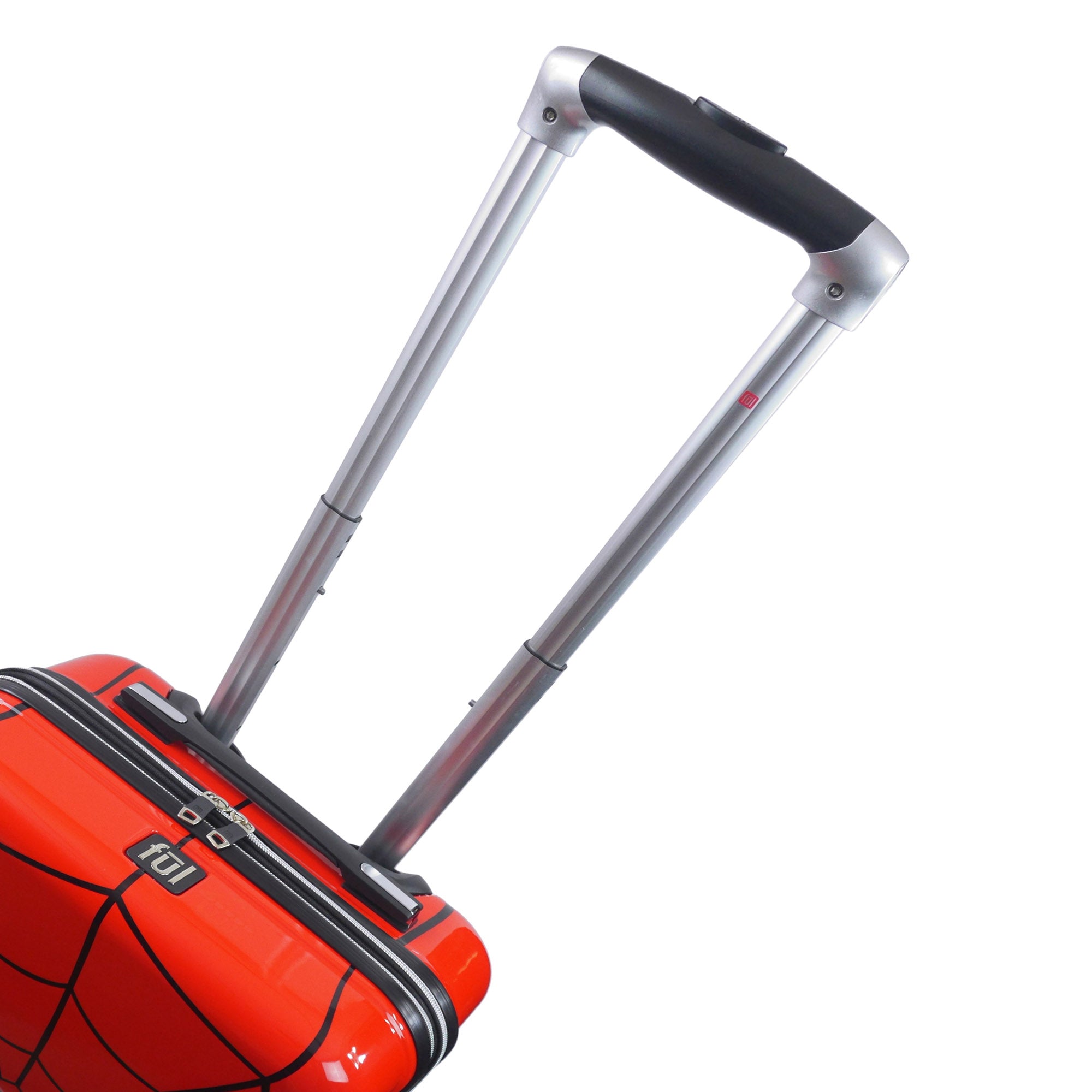 Marvel Spiderman Mask FŪL 21" Hard Rolling carry-on suitcase Luggage Red and 360 degree moving spinner wheels - best spinner suitcase for traveling