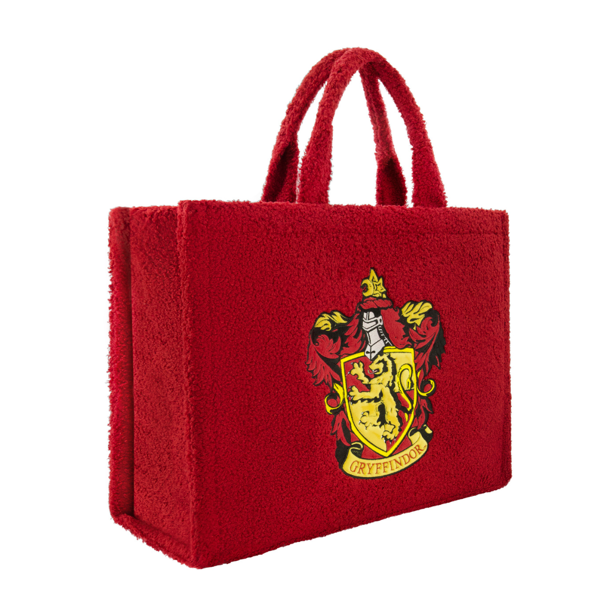 Harry Potter Gryffindor Crest Sherpa Travel Red Tote with Trolley band and adjustable removable shoulder strap
