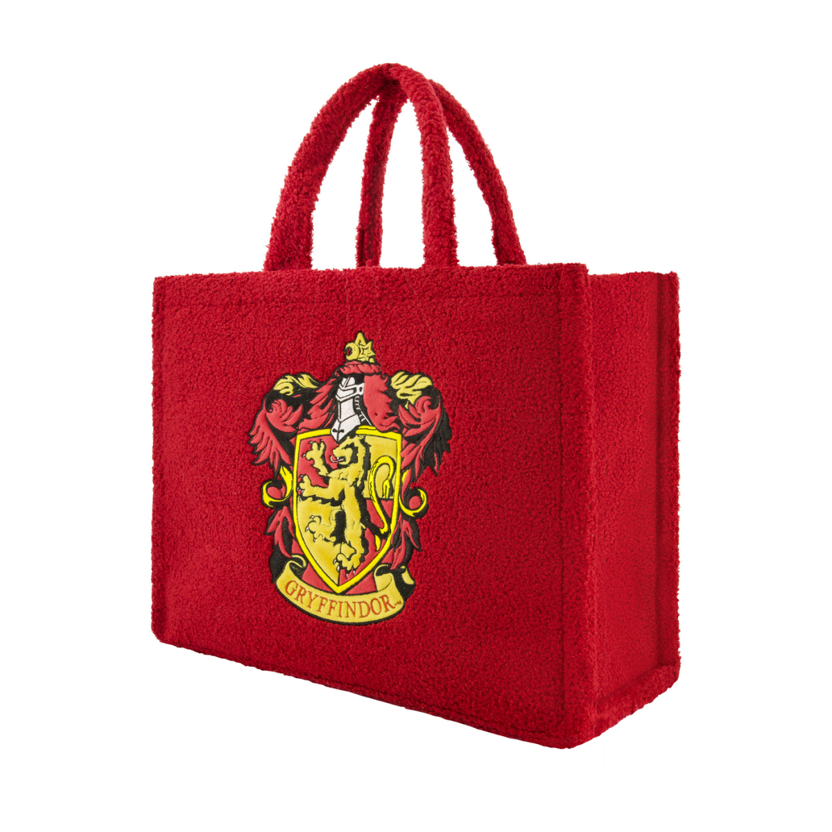 Harry Potter Gryffindor Crest Sherpa Travel Red Tote with Trolley Band and adjustable removable shoulder strap
