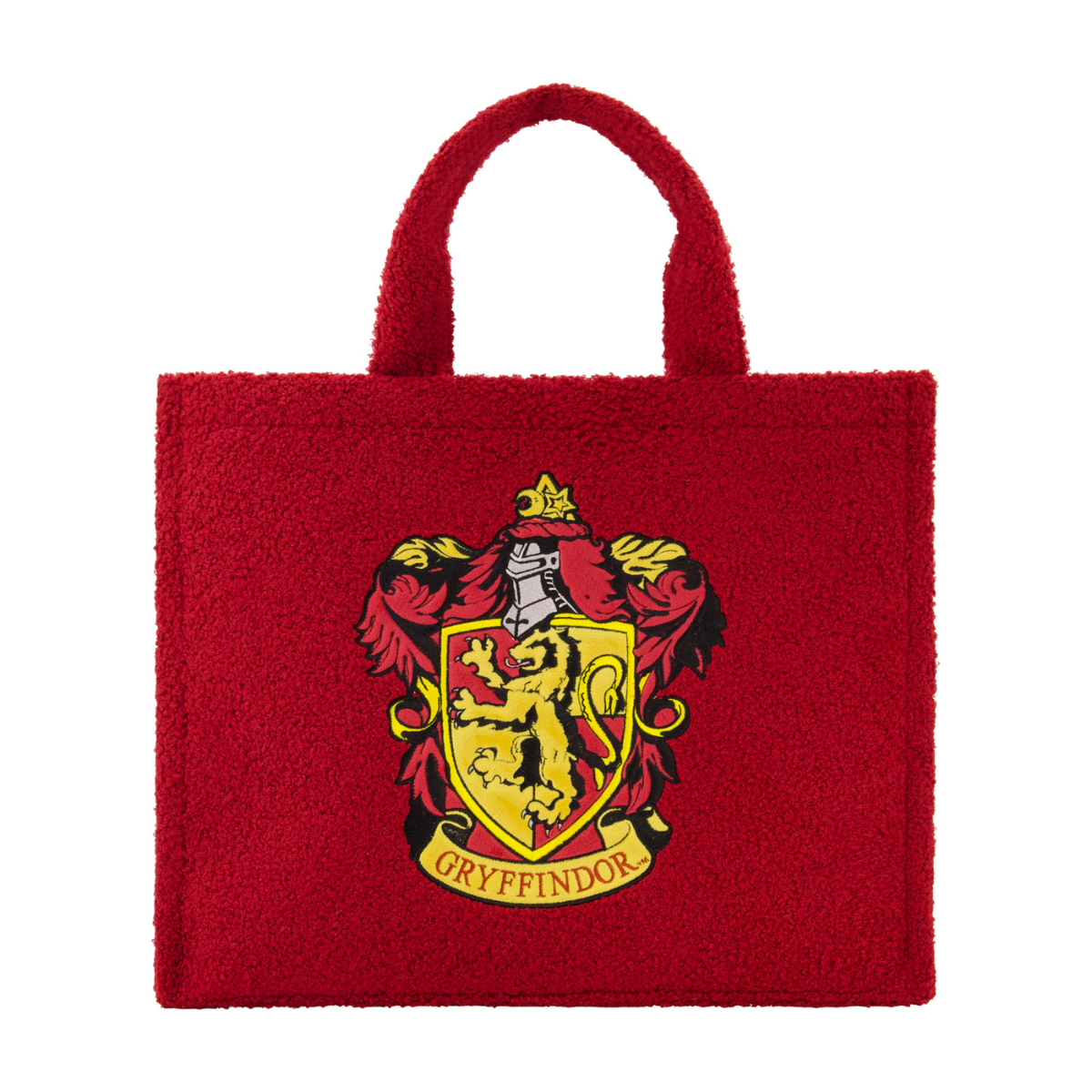 Harry Potter Gryffindor Crest Sherpa Travel Burgundy Red Tote Bag with Trolley band and adjustable removable shoulder strap