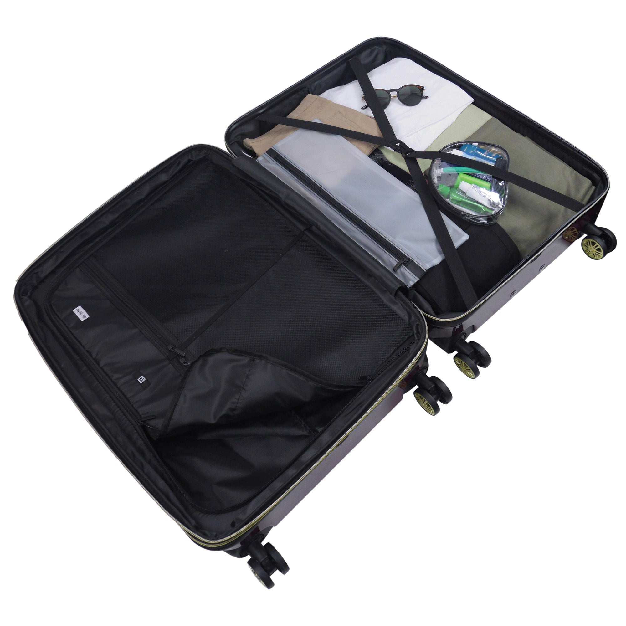 Harry Potter Hogwarts Express 29 inch spinner suitcase Inside space - best hard shell luggage for traveling