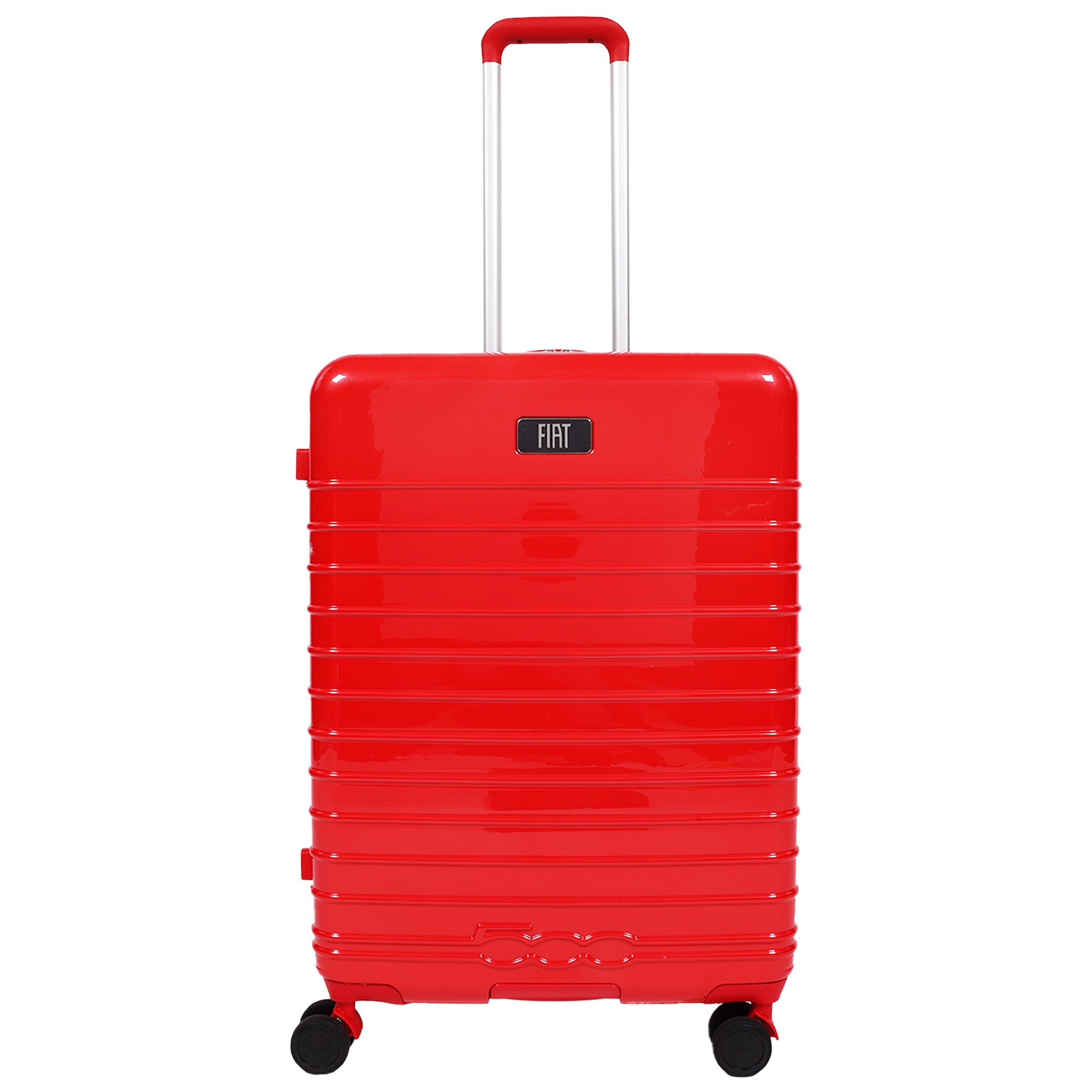 Fiat 500 x FUL 26.5" Expandable Hardside Spinner Luggage, Red
