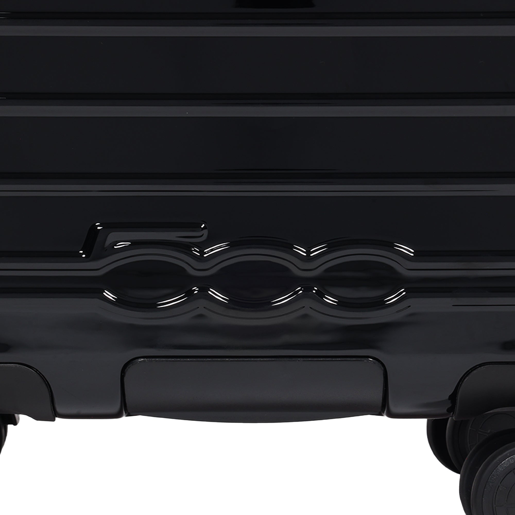 Fiat 500 x FUL 3-Piece Expandable Hardside Spinner Luggage Set – 22", 26.5", 31.5", Black