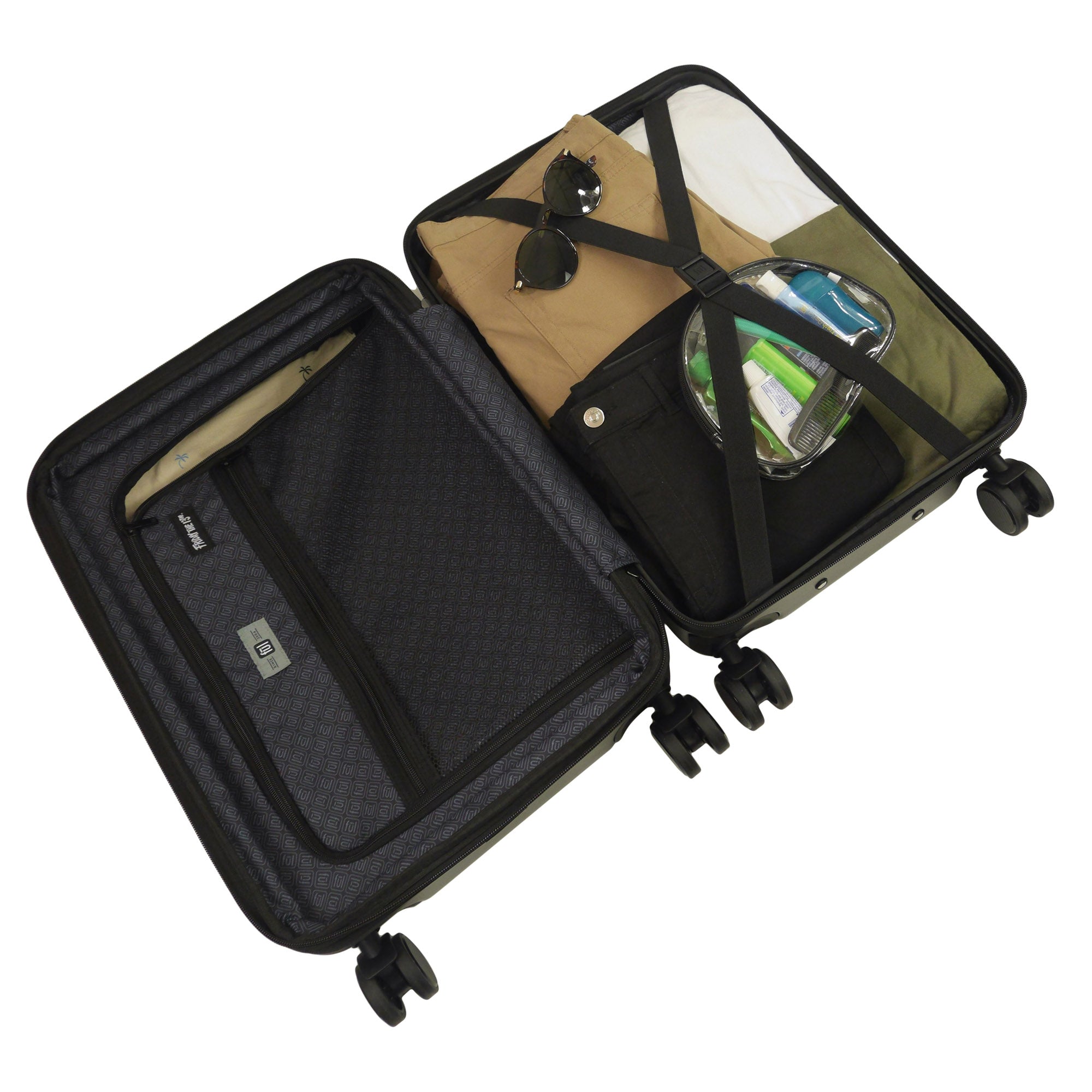 Friday The 13th Jason's Mask logo Ful 22.5" Black Carry-On Hard Side Spinner suitcases Luggage