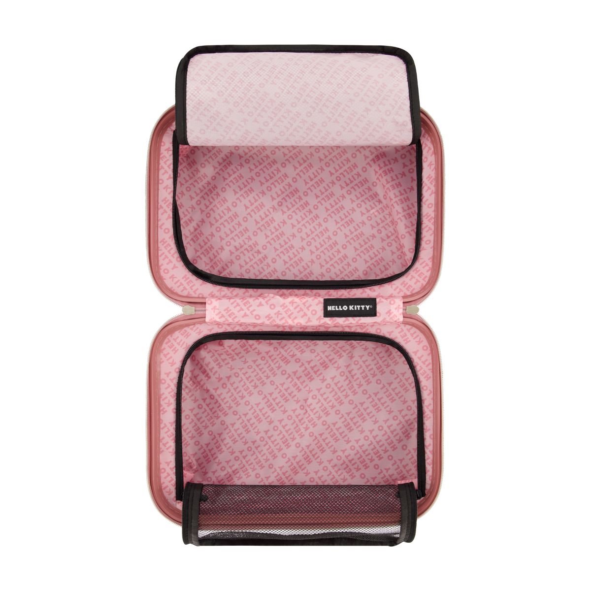 Sanrio Hello Kitty - Pink Ful Molded Train Case with Straps