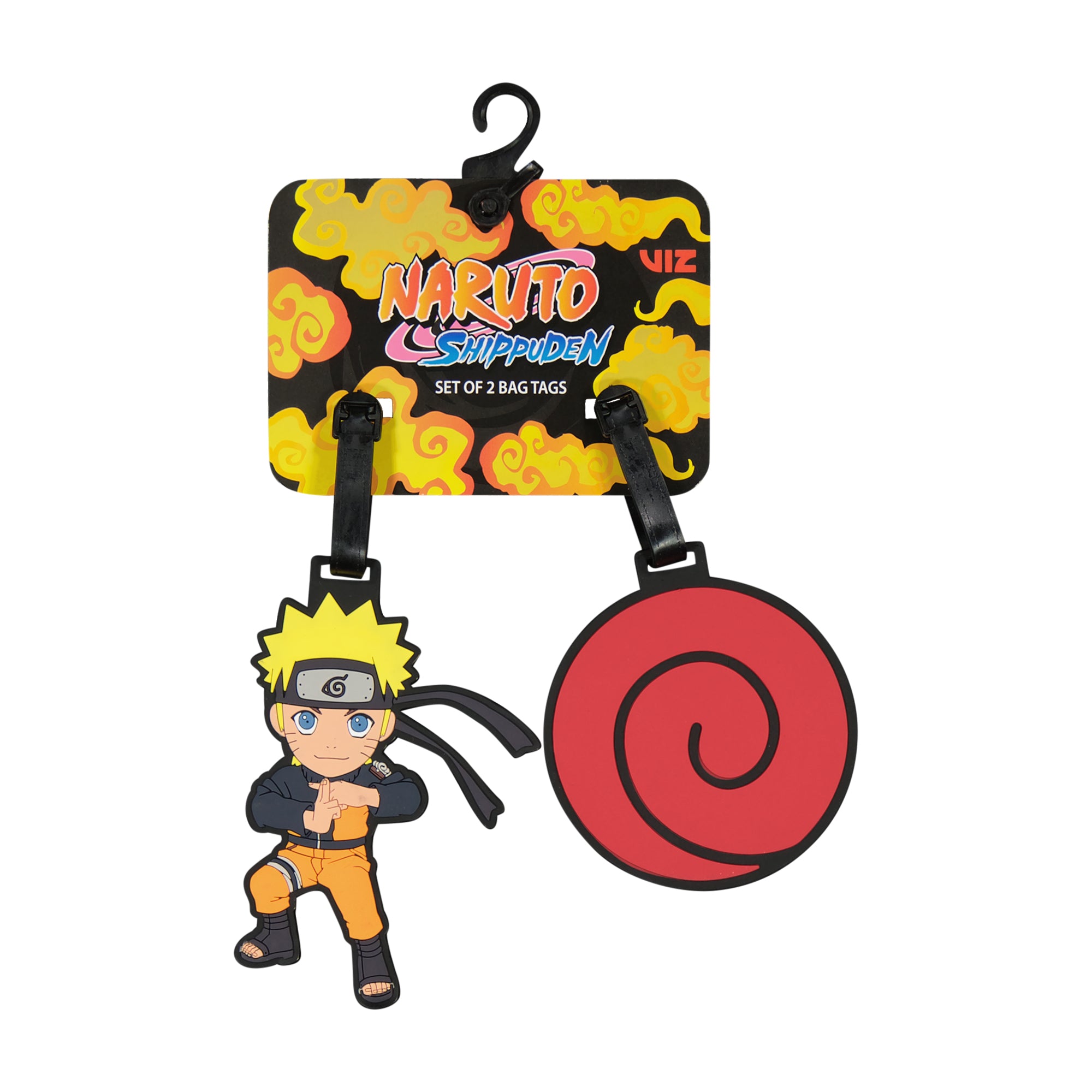 Naruto Uzumaki & Hidden Leaf Cloud Luggage Tag Set