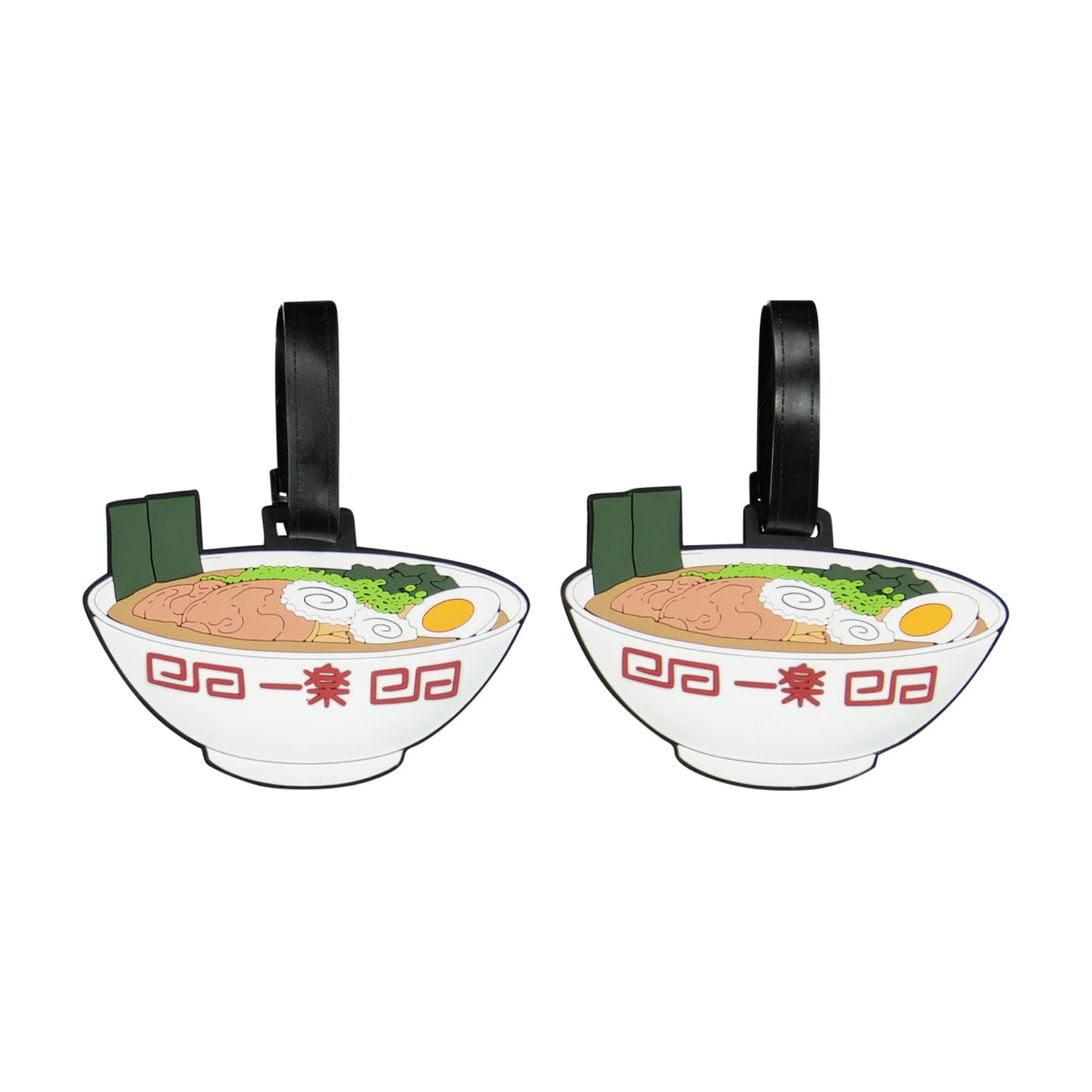 Naruto Ichiraku Ramen Bowl 2-Piece Black Luggage Tag Set