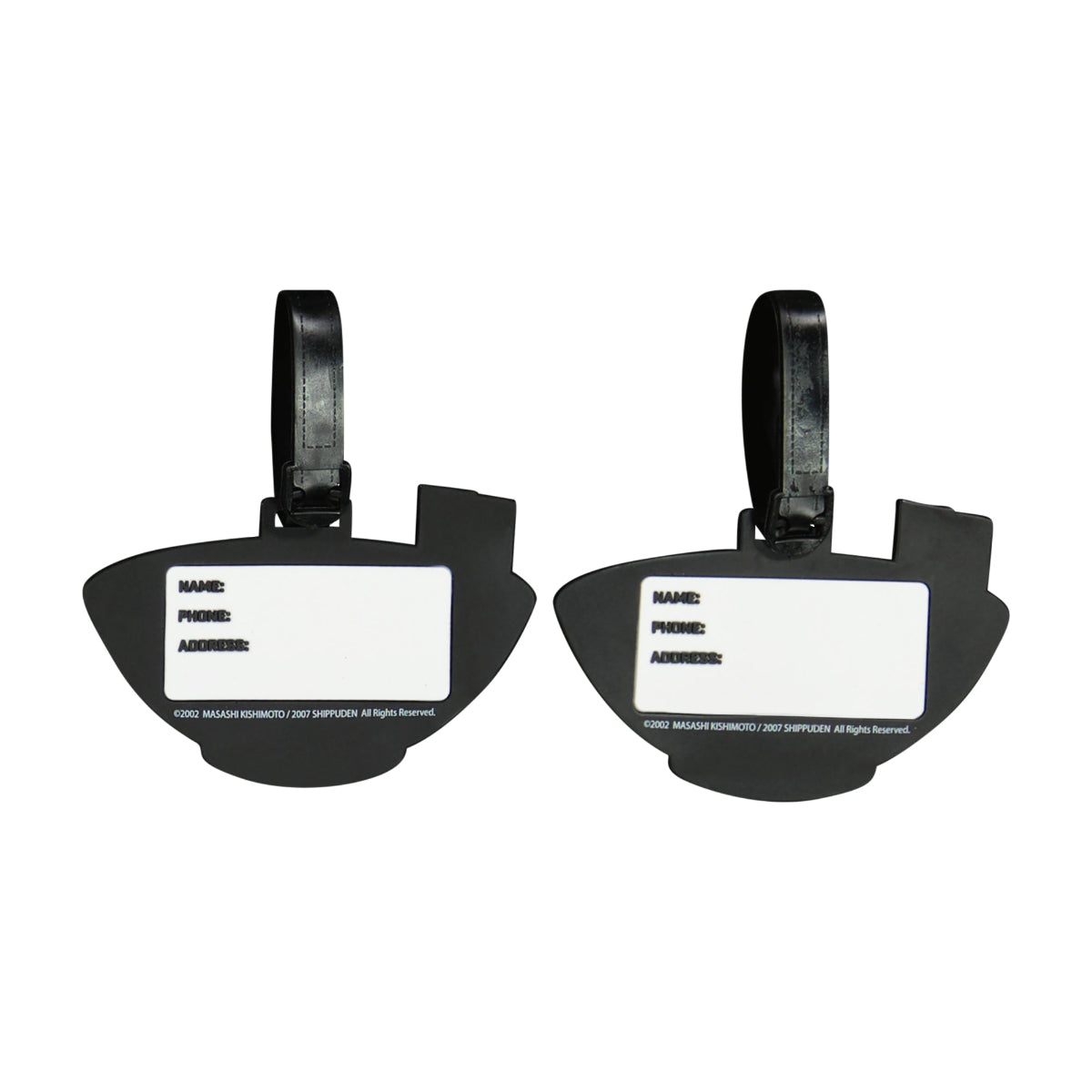 Naruto Ichiraku Ramen Bowl 2-Piece Black Luggage Tag Set