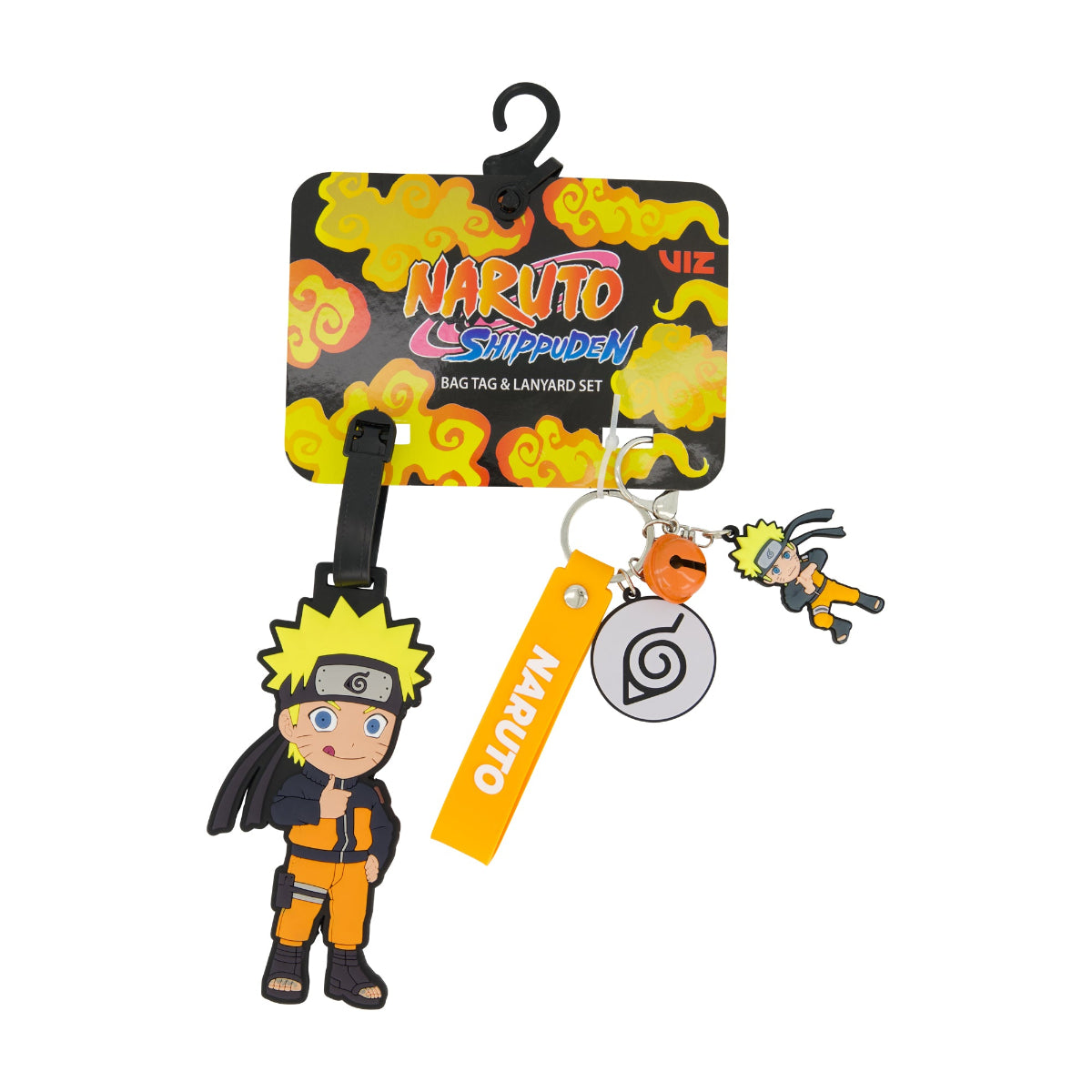 Naruto Shippuden Orange Luggage Tag & Lanyard Set