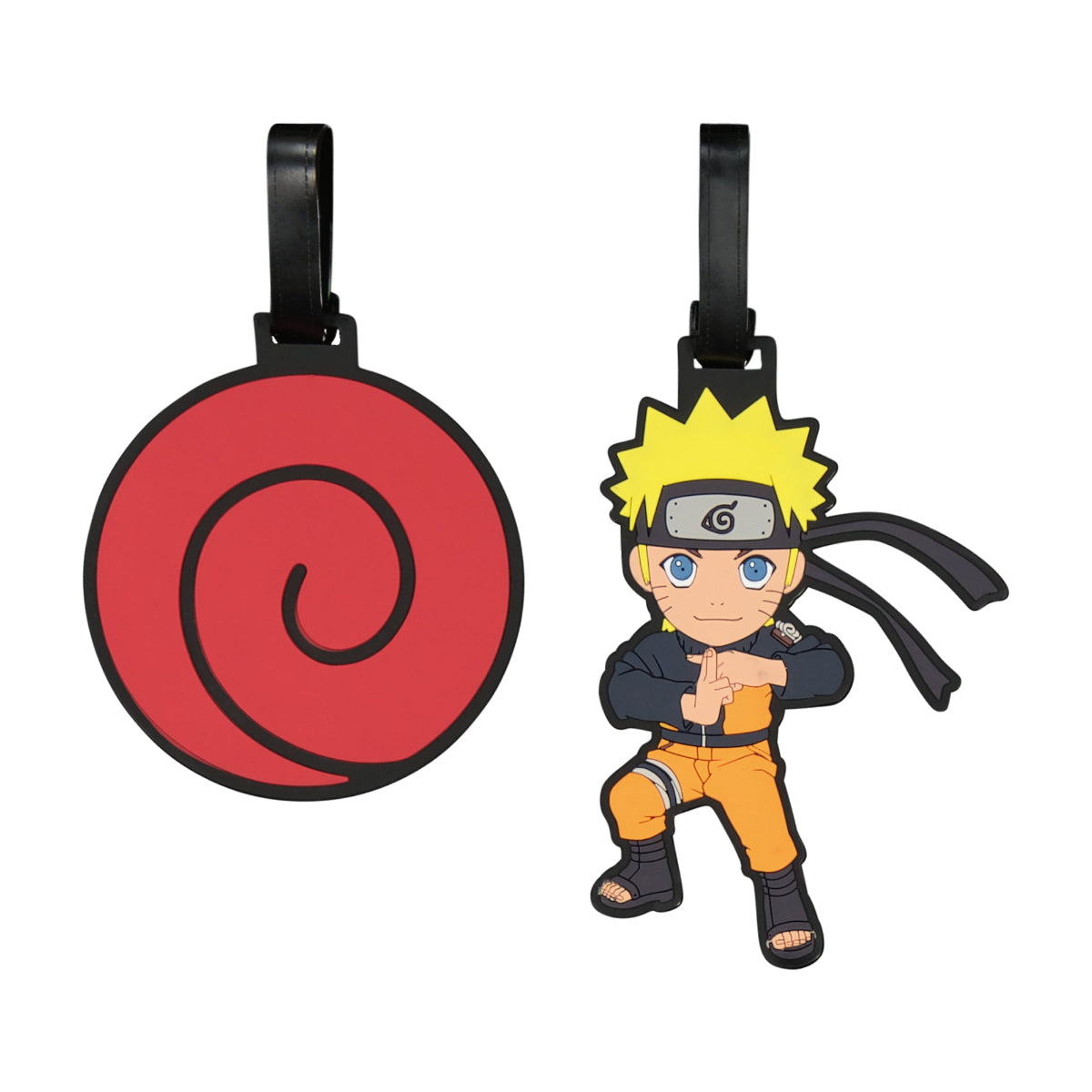 Naruto Uzumaki & Hidden Leaf Cloud 2-Piece Luggage Tag Set