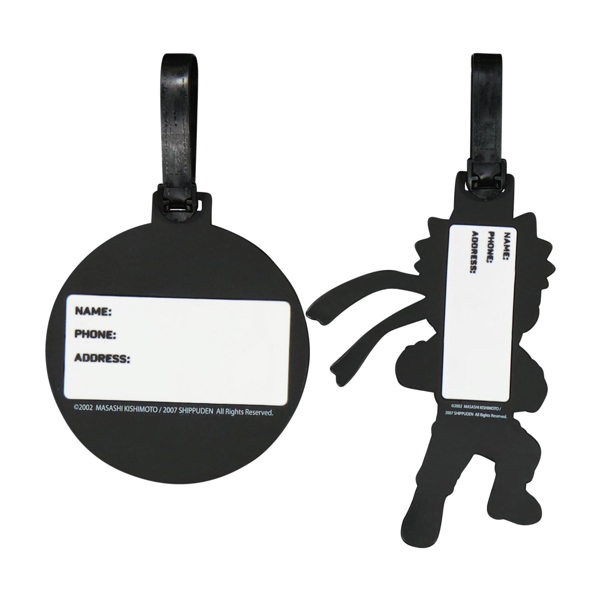 Naruto Uzumaki & Hidden Leaf Cloud 2-Piece Luggage Tag Set