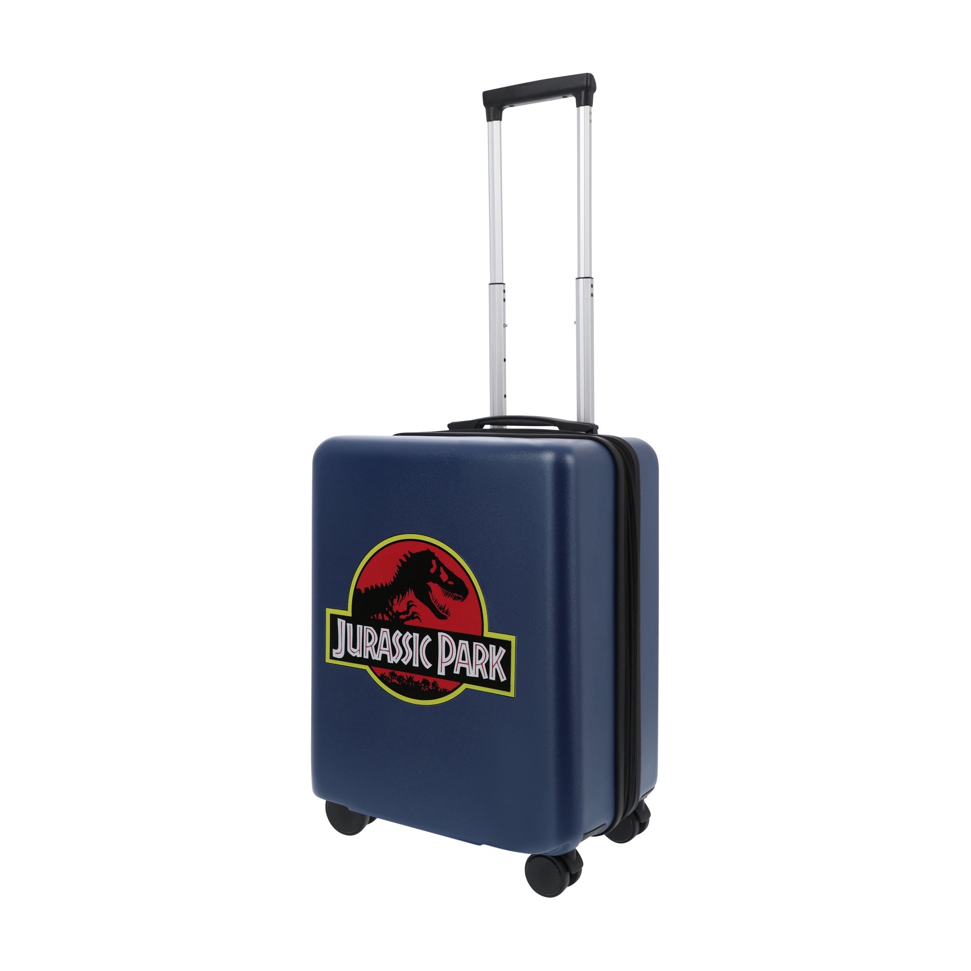 Navy blue NBC studios Jurassic Park 22.5" carry-on spinner suitcase luggage by Ful